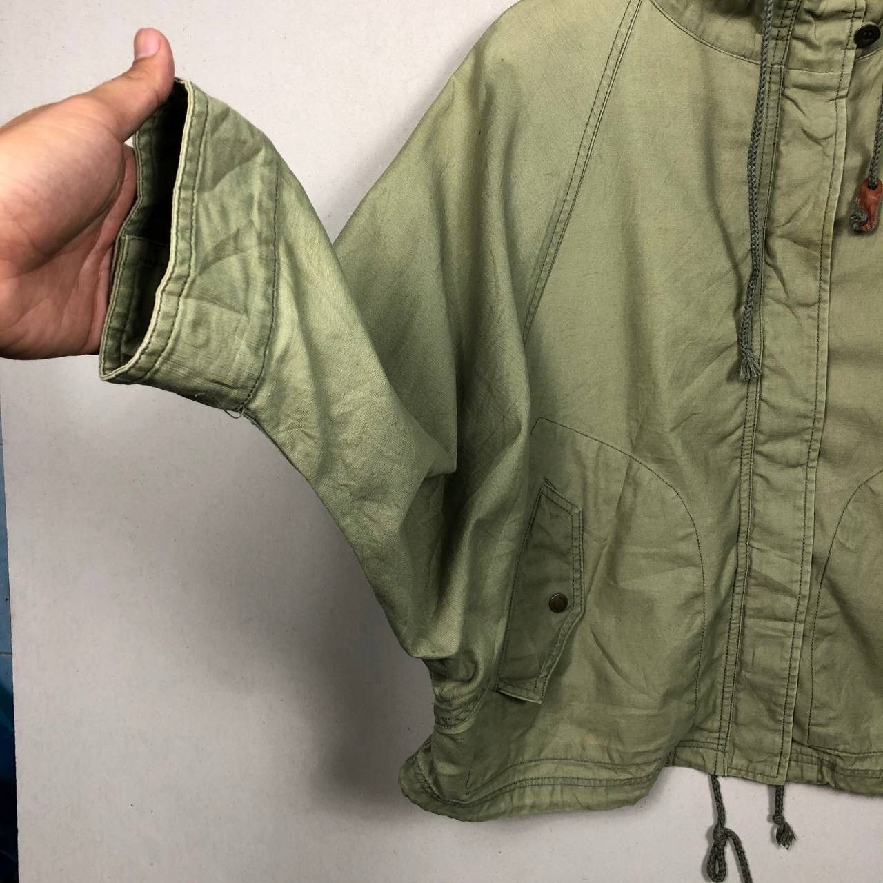 Japanese Brand Avant Garde Japanese Baggy Army Military Hooded Jacket Size US M / EU 48-50 / 2 - 5 Thumbnail