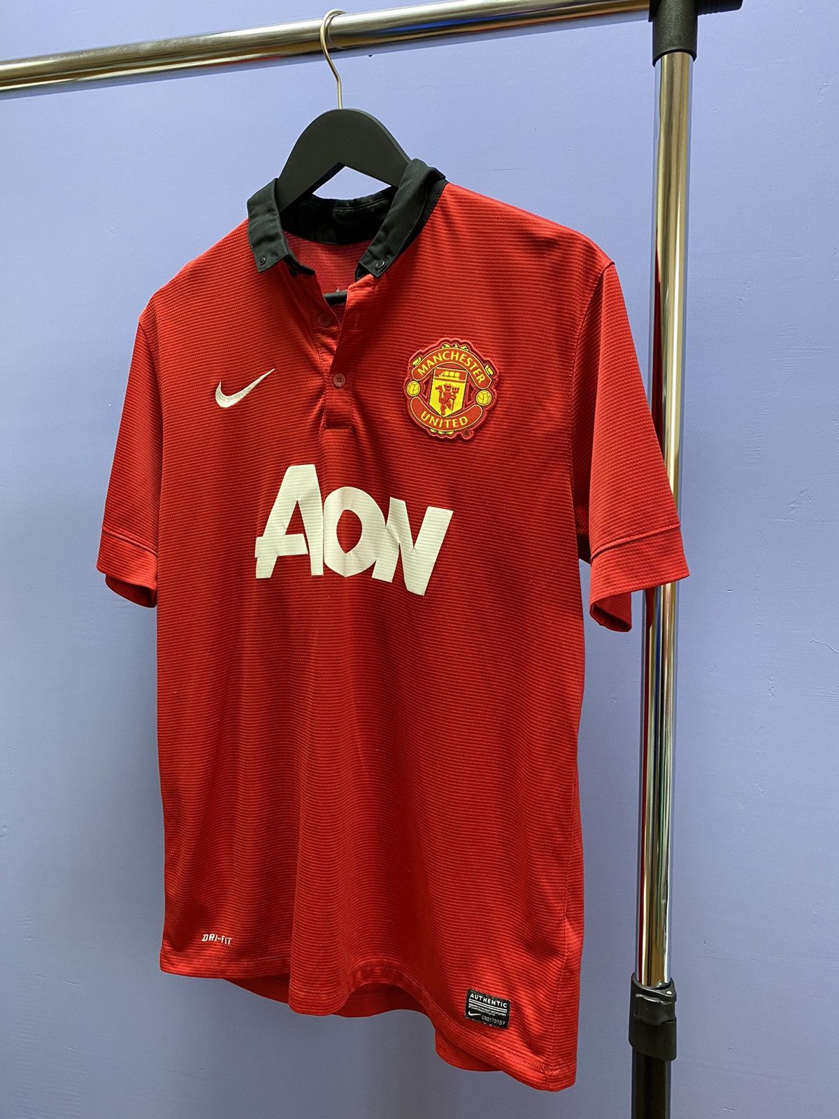 Nike Manchester United 2013 2014 Home Soccer Jersey Football Size US L / EU 52-54 / 3 - 2 Thumbnail
