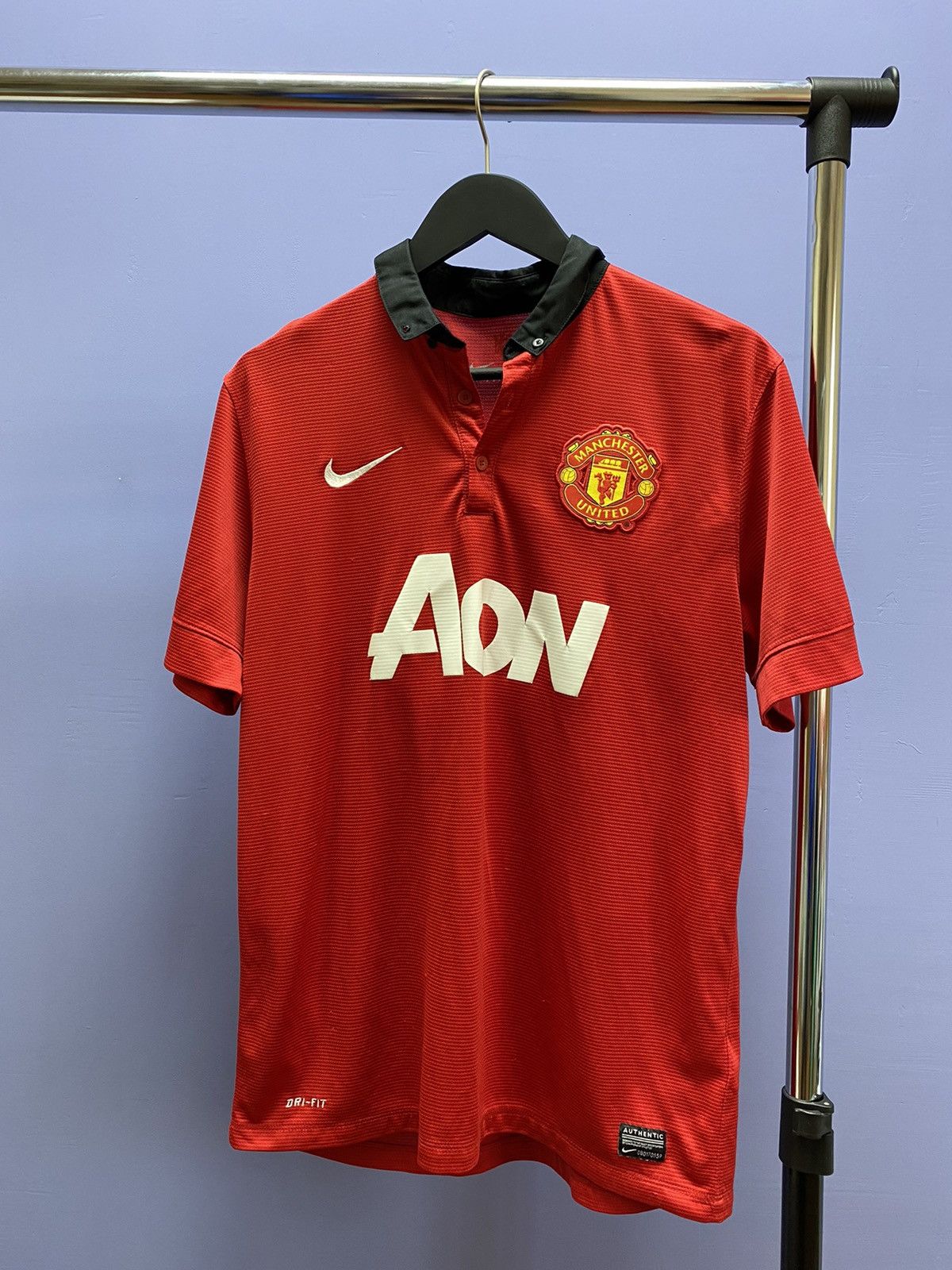 Nike Manchester United 2013 2014 Home Soccer Jersey Football Size US L / EU 52-54 / 3 - 1 Thumbnail