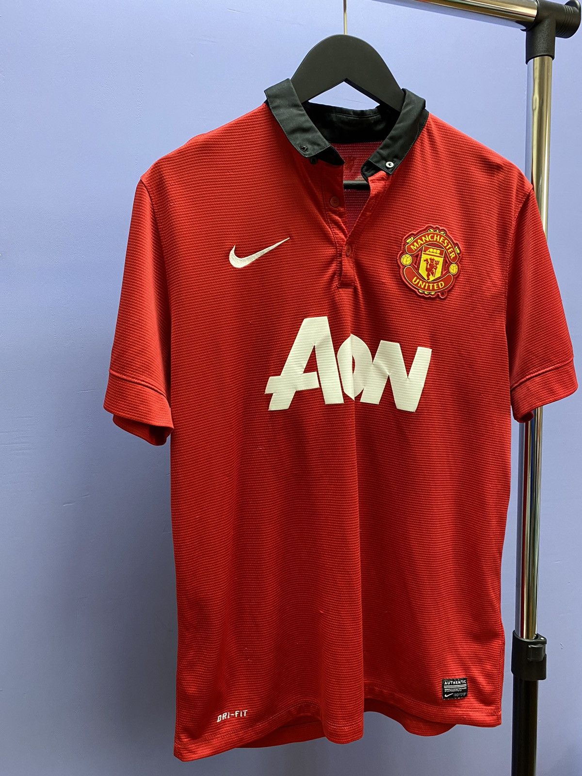 Nike Manchester United 2013 2014 Home Soccer Jersey Football Size US L / EU 52-54 / 3 - 3 Thumbnail