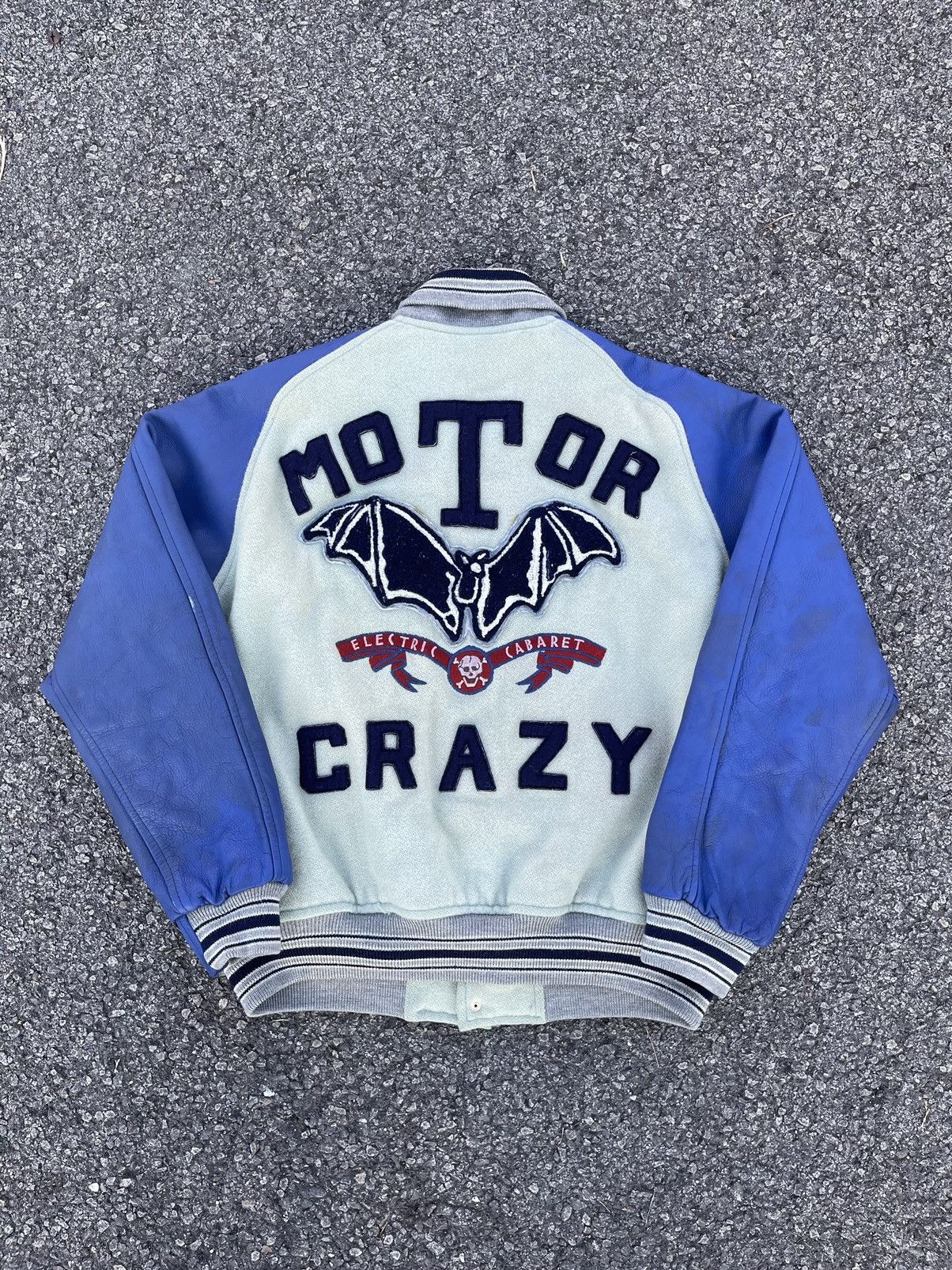 Japanese Brand Vintage Motor Crazy Electric Cabaret Varsity Jacket Size US L / EU 52-54 / 3 - 1 Thumbnail