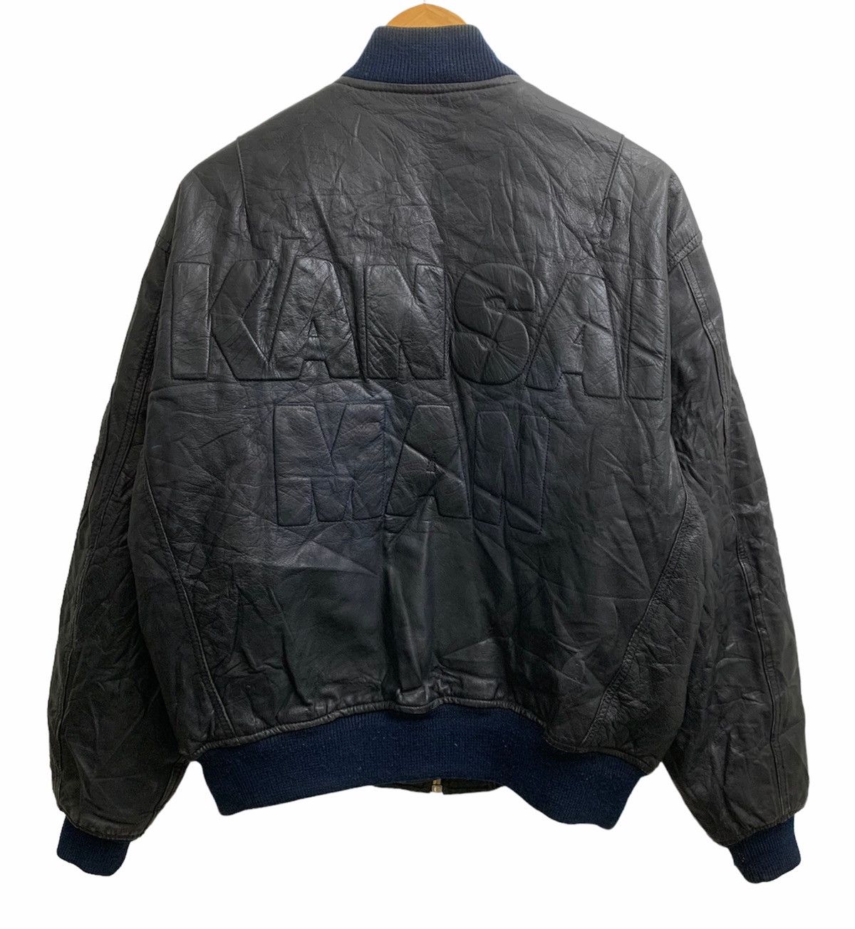 Vintage Kansai Yamamoto man レザーボンバージャケット KANSAI MEN Leather Bombe JKT by KANSAI YAMAMOTO