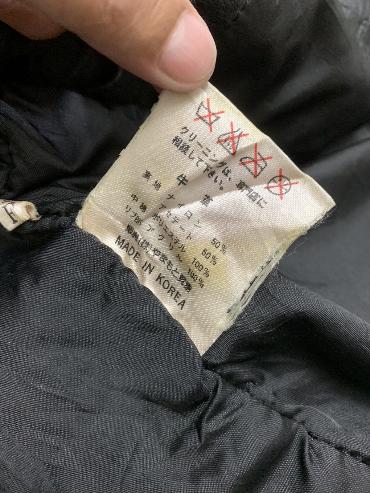 Kansai Yamamoto 🇯🇵 Vintage Kansai Man Leather Bomber Jacket Size US M / EU 48-50 / 2 - 8 Thumbnail