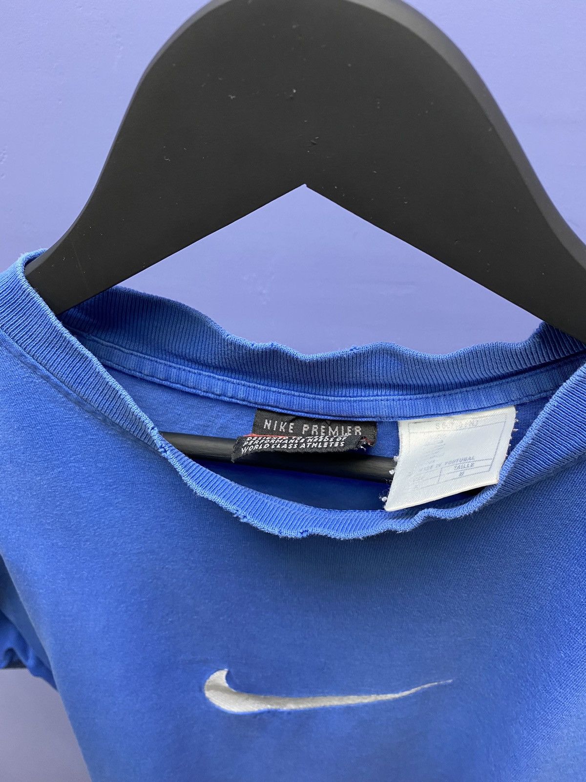Vintage Vintage 90s Nike Big Centre Logo T Shirt Men’s Blue M Size US M / EU 48-50 / 2 - 18 Thumbnail