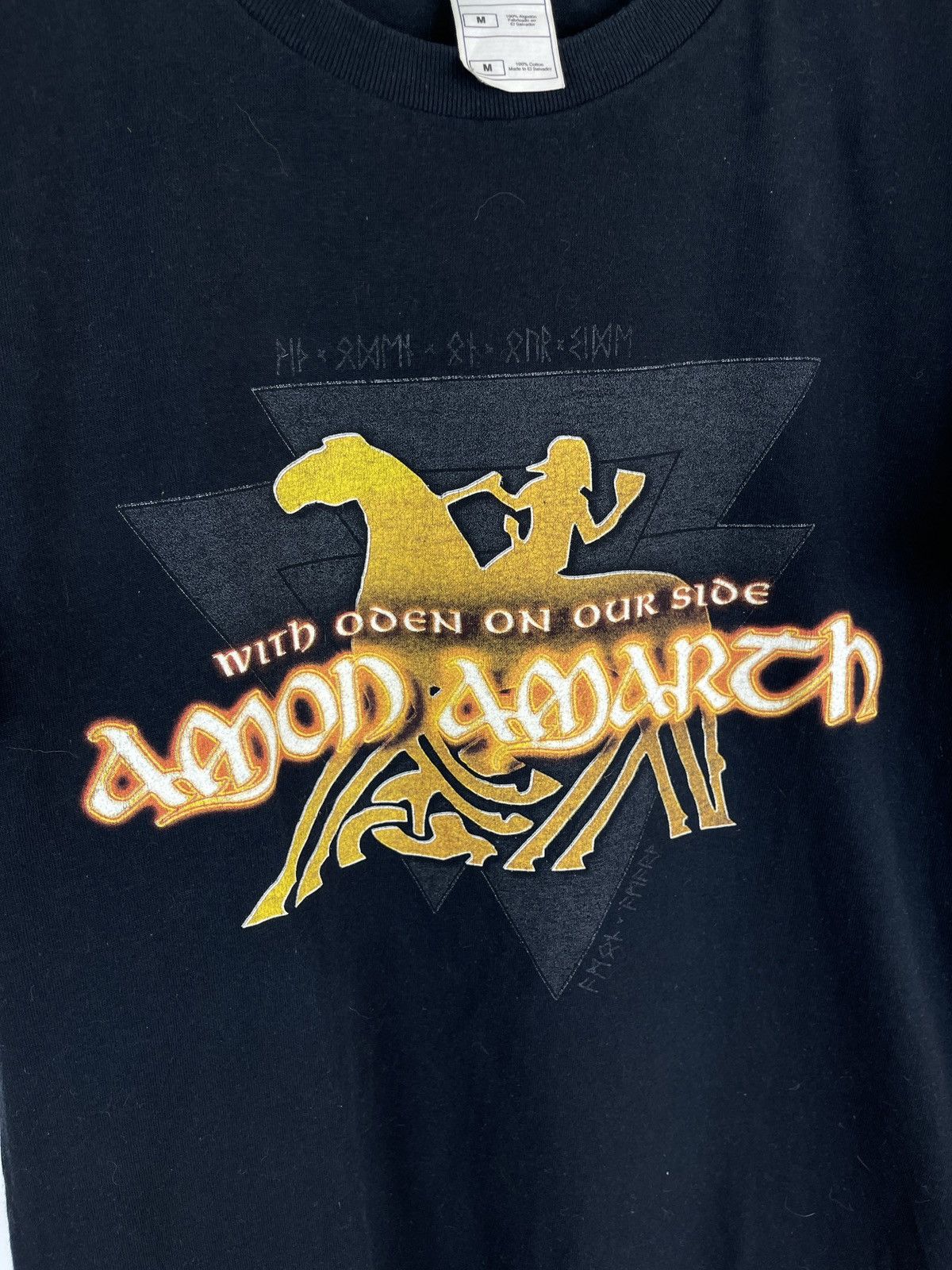 Band Tees Amod Amarth y2k 00s with oden on our side band tee shirt Size US M / EU 48-50 / 2 - 6 Thumbnail