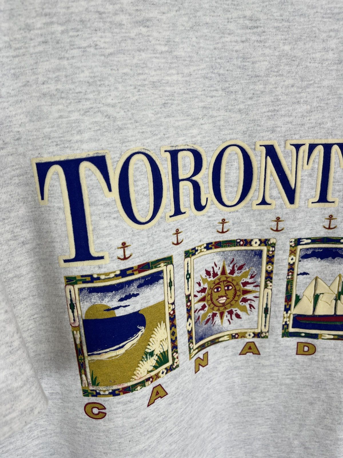 Vintage Toronto Canada vintage 90s single stitch big logo tee shirt Size US XL / EU 56 / 4 - 3 Thumbnail