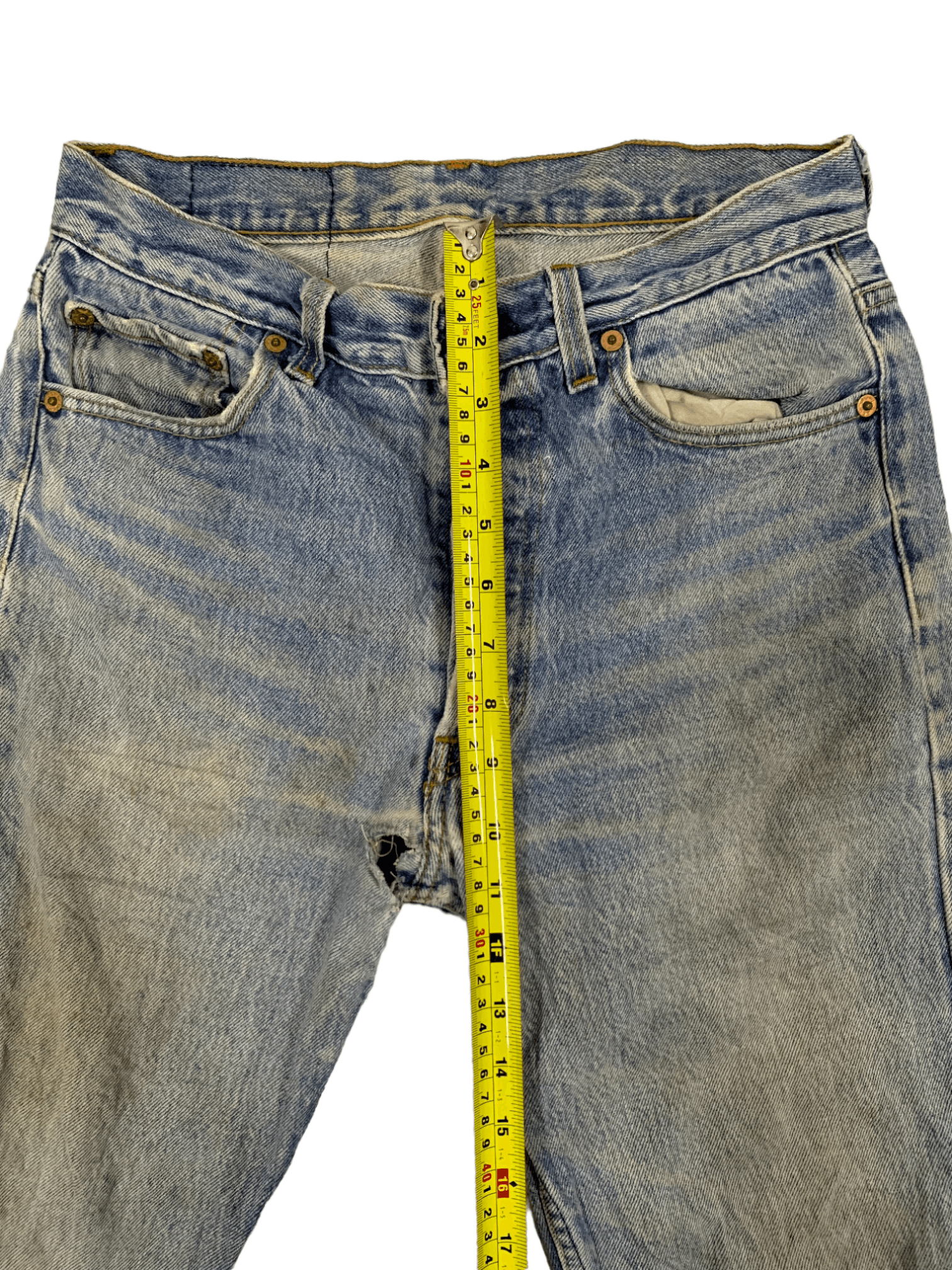 Levi's Vintage 90s Levis 501 Mud Wash Jeans Made in USA Size US 28 / EU 44 - 11 Thumbnail