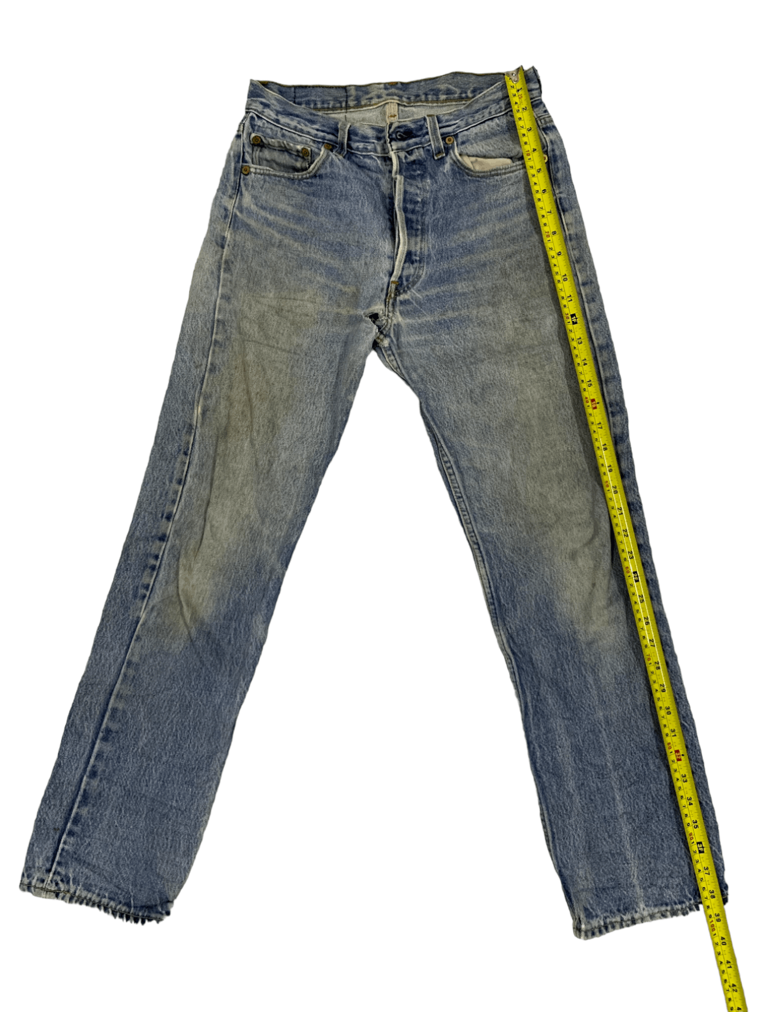 Levi's Vintage 90s Levis 501 Mud Wash Jeans Made in USA Size US 28 / EU 44 - 10 Thumbnail