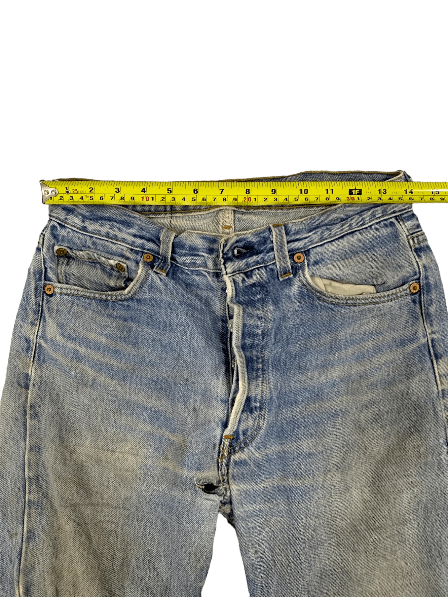 Levi's Vintage 90s Levis 501 Mud Wash Jeans Made in USA Size US 28 / EU 44 - 9 Thumbnail