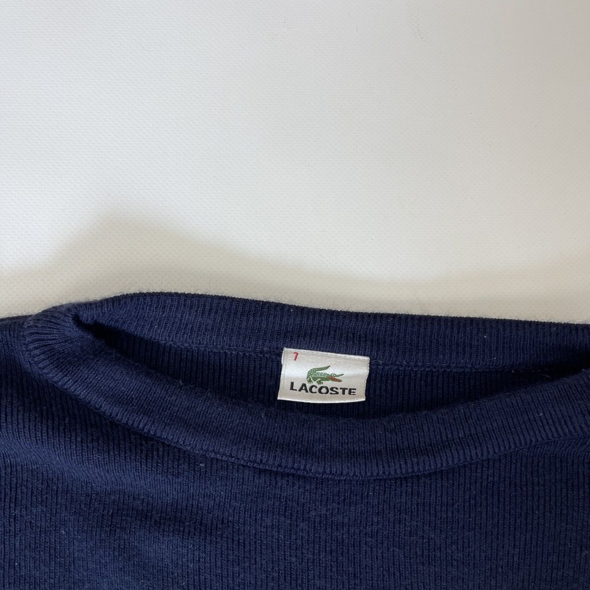 Lacoste Lacoste vintage striped logo sweater knitwear made in UK Size US XXL / EU 58 / 5 - 6 Thumbnail