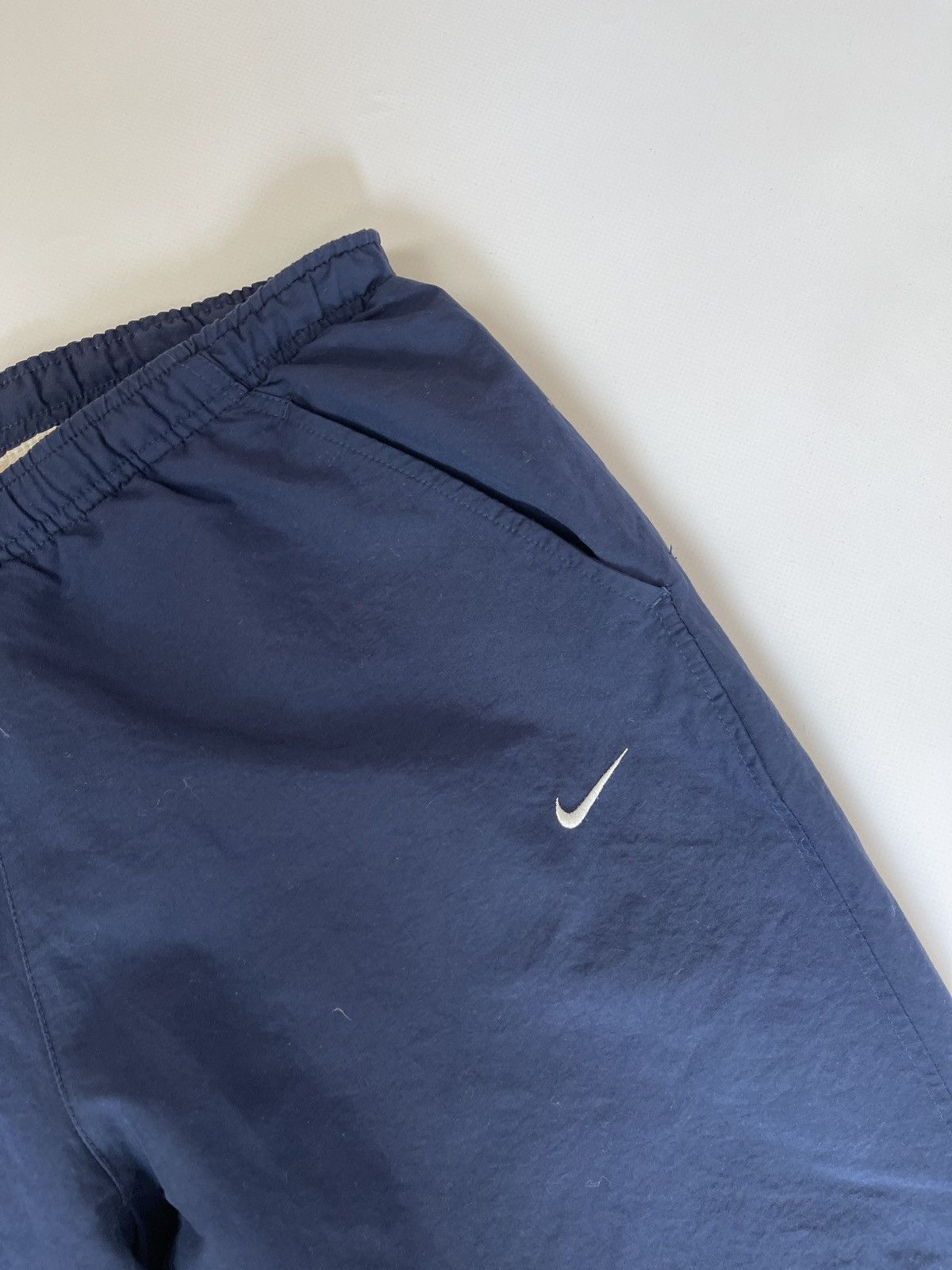 Nike Nike vintage y2k blue swoosh hype drill track pants Size US 32 / EU 48 - 6 Thumbnail