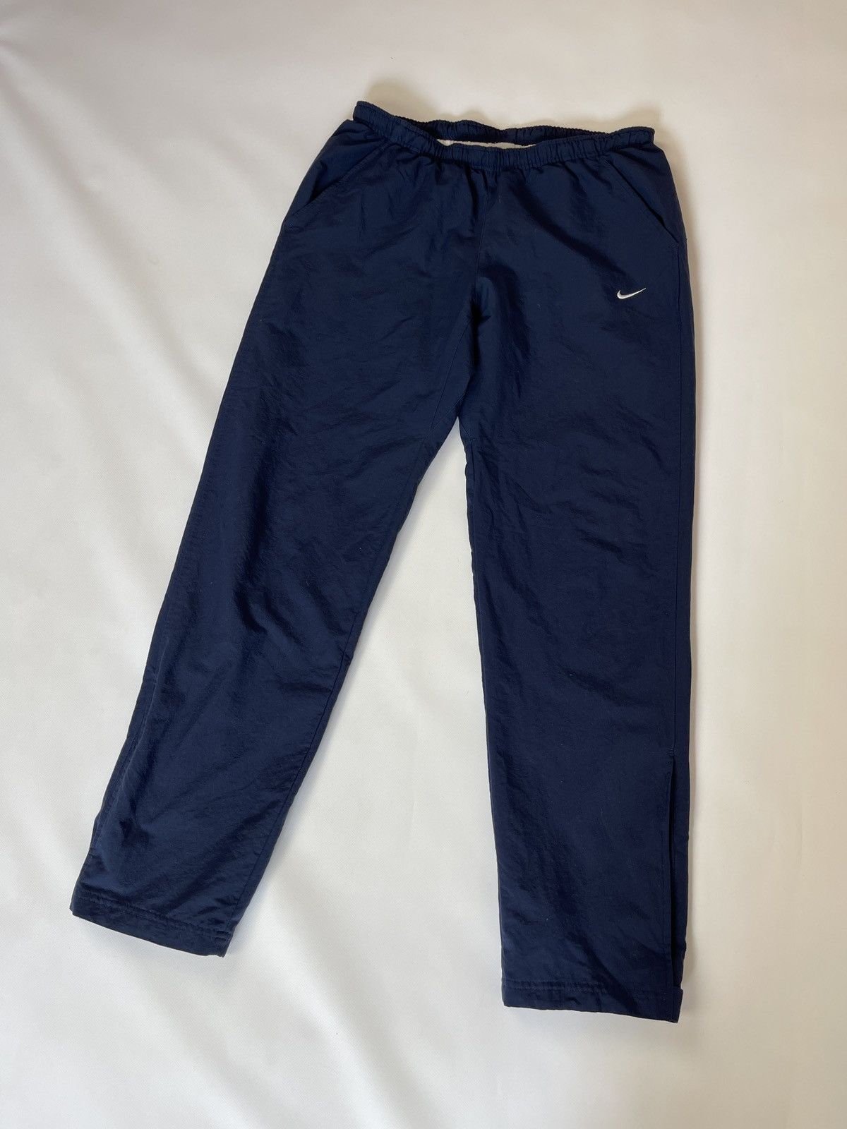 Nike Nike vintage y2k blue swoosh hype drill track pants Size US 32 / EU 48 - 5 Thumbnail