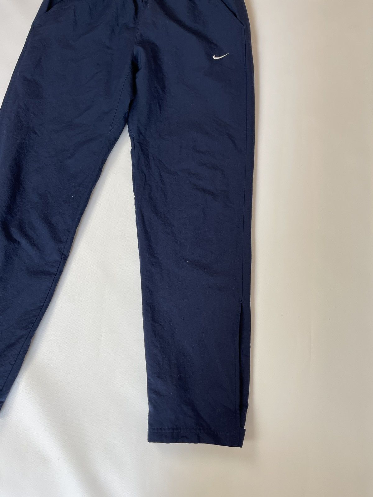 Nike Nike vintage y2k blue swoosh hype drill track pants Size US 32 / EU 48 - 3 Thumbnail