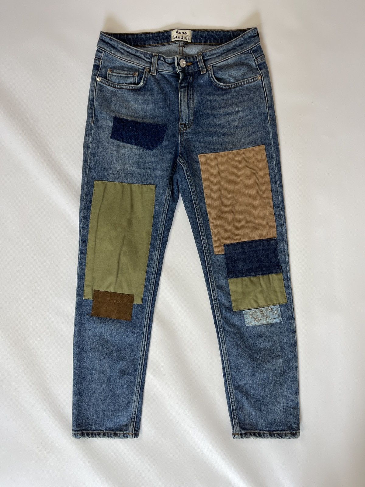 Acne Studios Acne Studios Row (Lit) indigo patch denim jeans pants Size 28" / US 6 / IT 42 - 2 Thumbnail