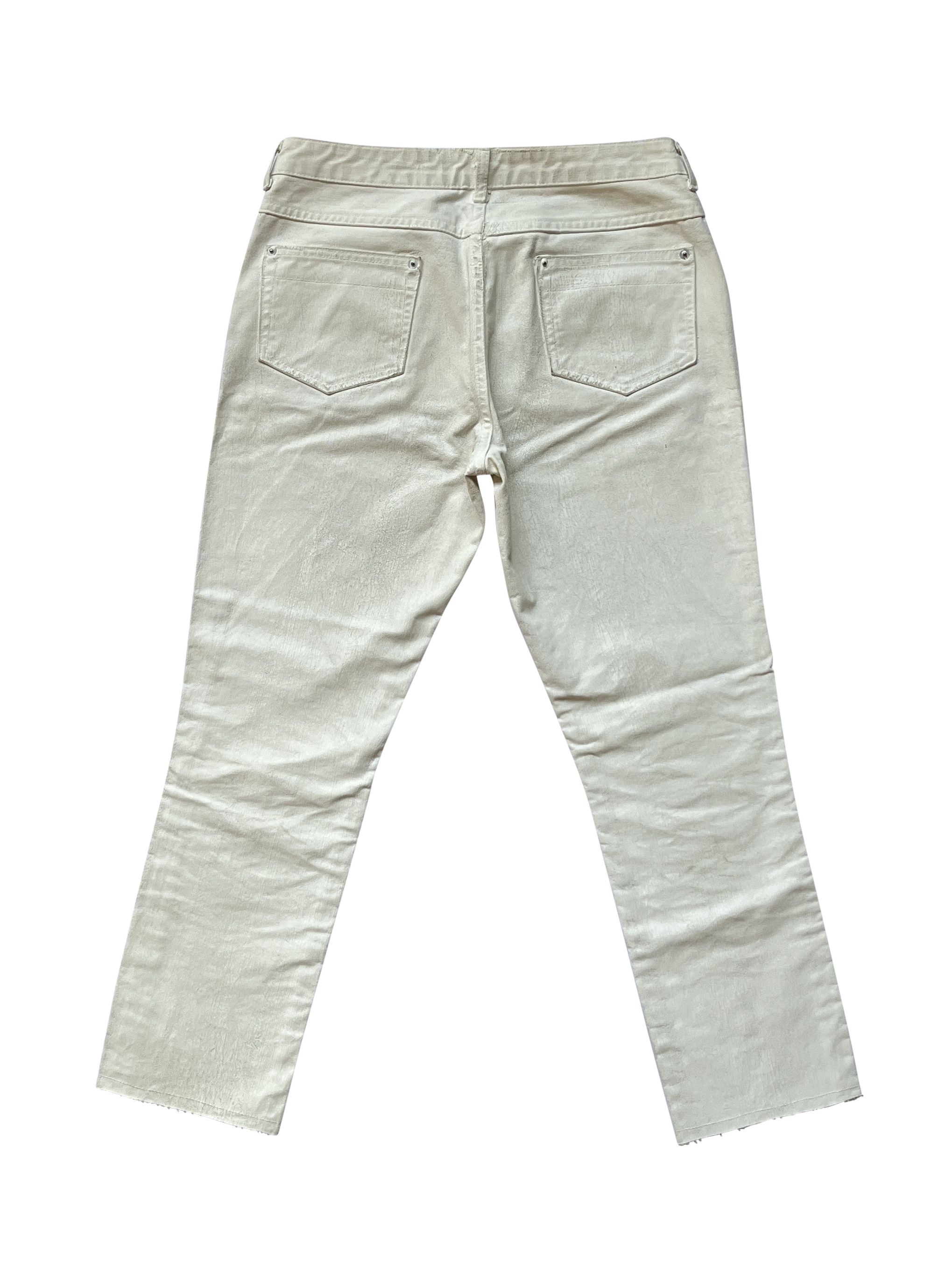H&M × Maison Margiela ⚡️QUICK SALE⚡️Maison Margiela H&M White Painted Jeans Denim Size 27" / US 4 / IT 40 - 2 Thumbnail