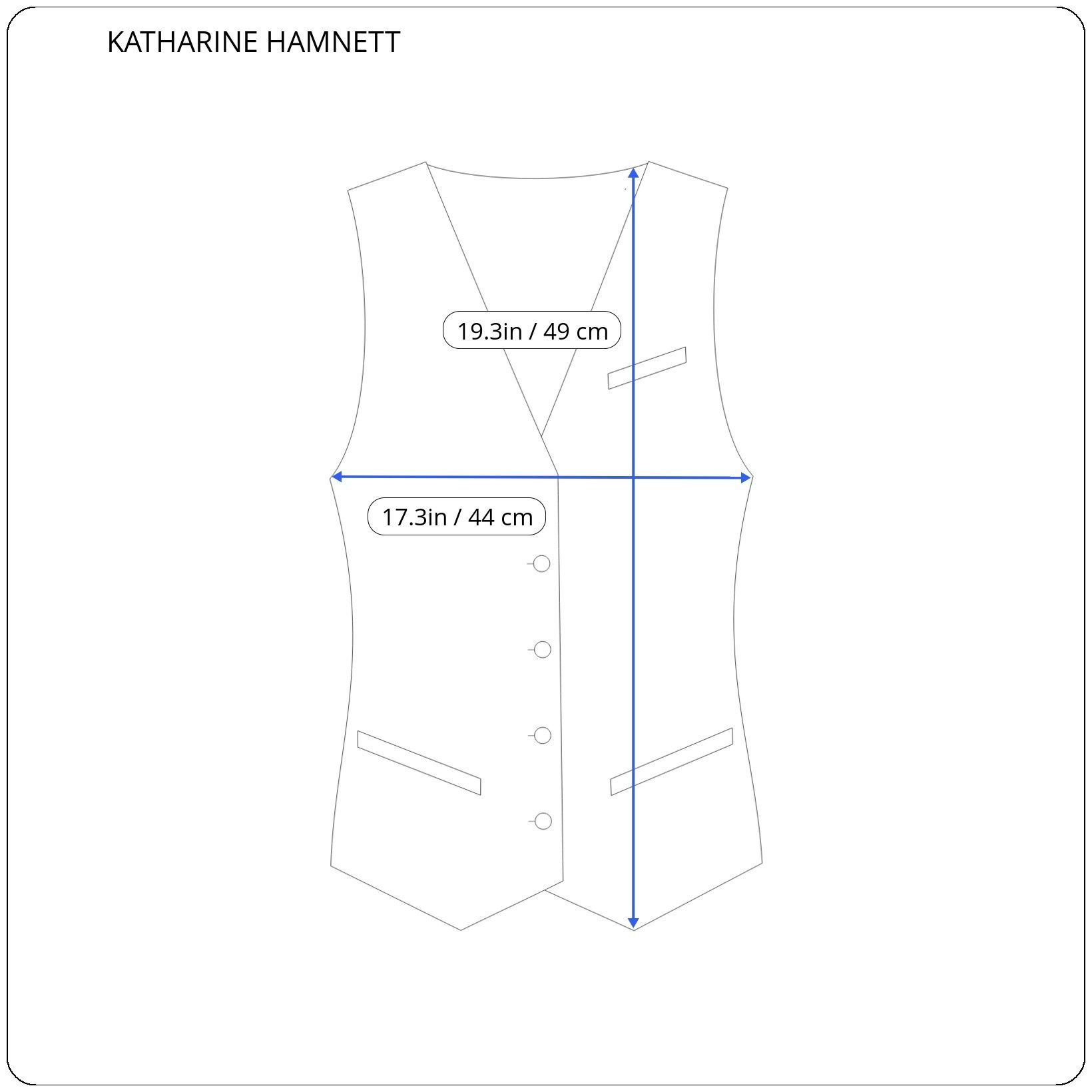 Katharine Hamnett London ⚡️QUICK SALE⚡️1980s' Katharine Hamnett Navy Vest Waistcoat Size M / US 6-8 / IT 42-44 - 4 Thumbnail