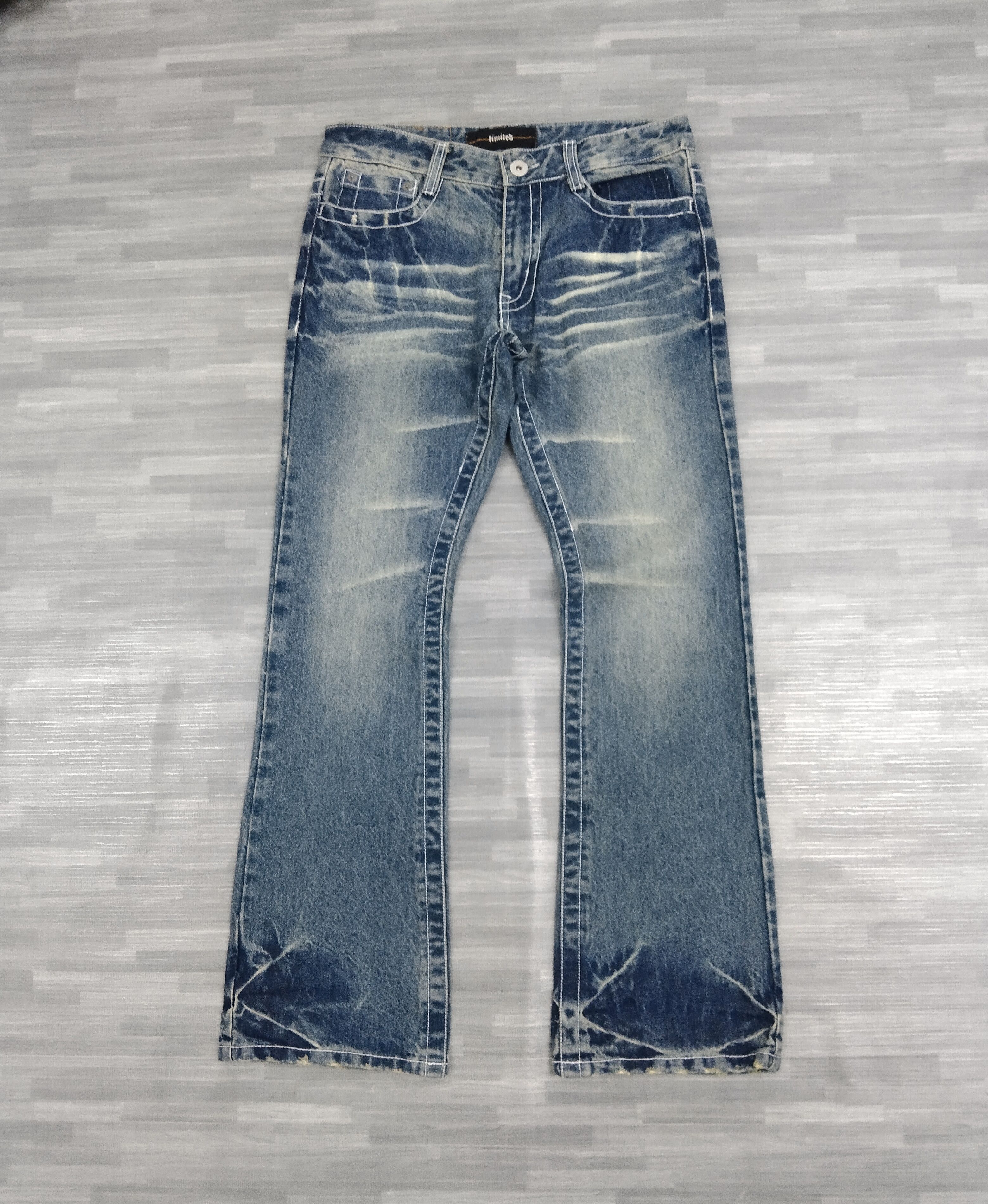 Other FLARE🔥SUPER SICK WASHED LIMITED DENIM PANTS Size US 30 / EU 46 - 2 Thumbnail