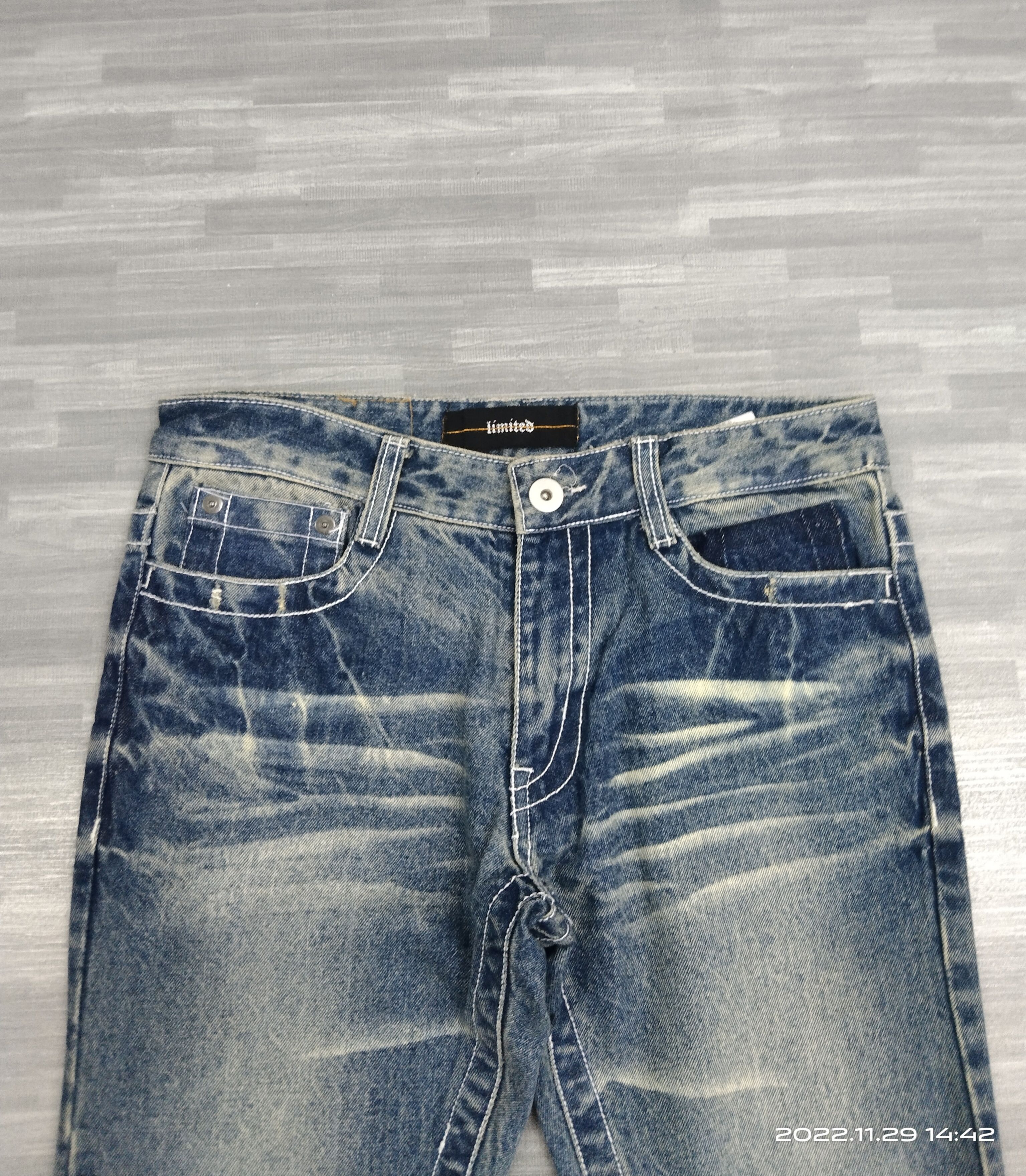 Other FLARE🔥SUPER SICK WASHED LIMITED DENIM PANTS Size US 30 / EU 46 - 4 Thumbnail
