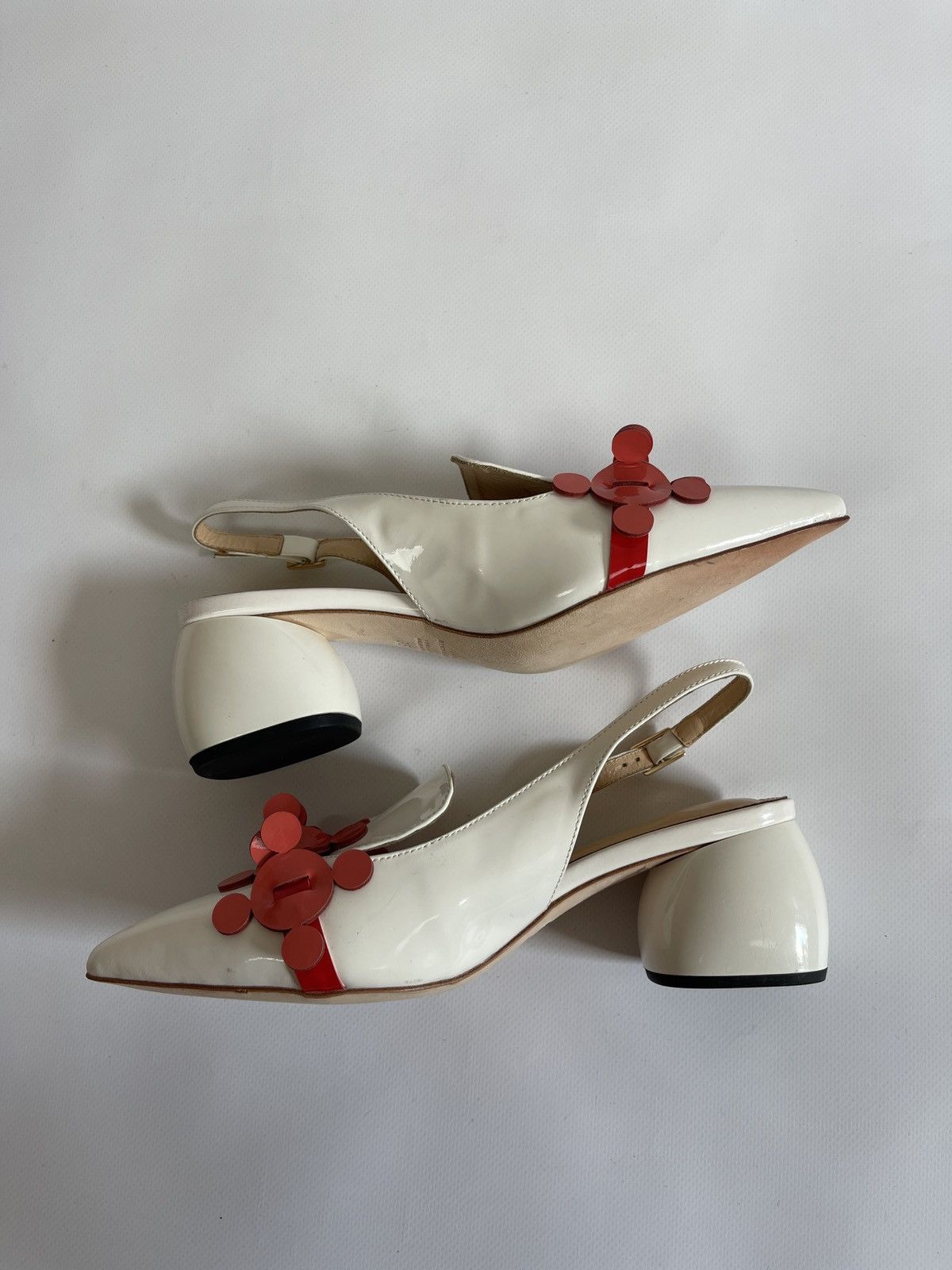 Anya Hindmarch Anya Hindmarch Sling Back Apex Pump heels Mules Shoes Size US 5 / IT 35 - 4 Thumbnail