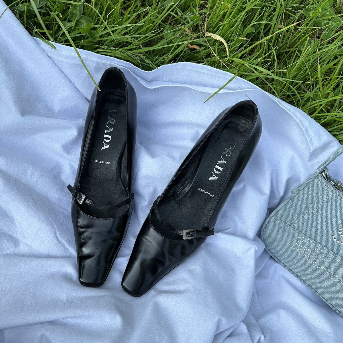 Vintage Vintage Prada Mary Jane Kitten Heels new rock | Grailed