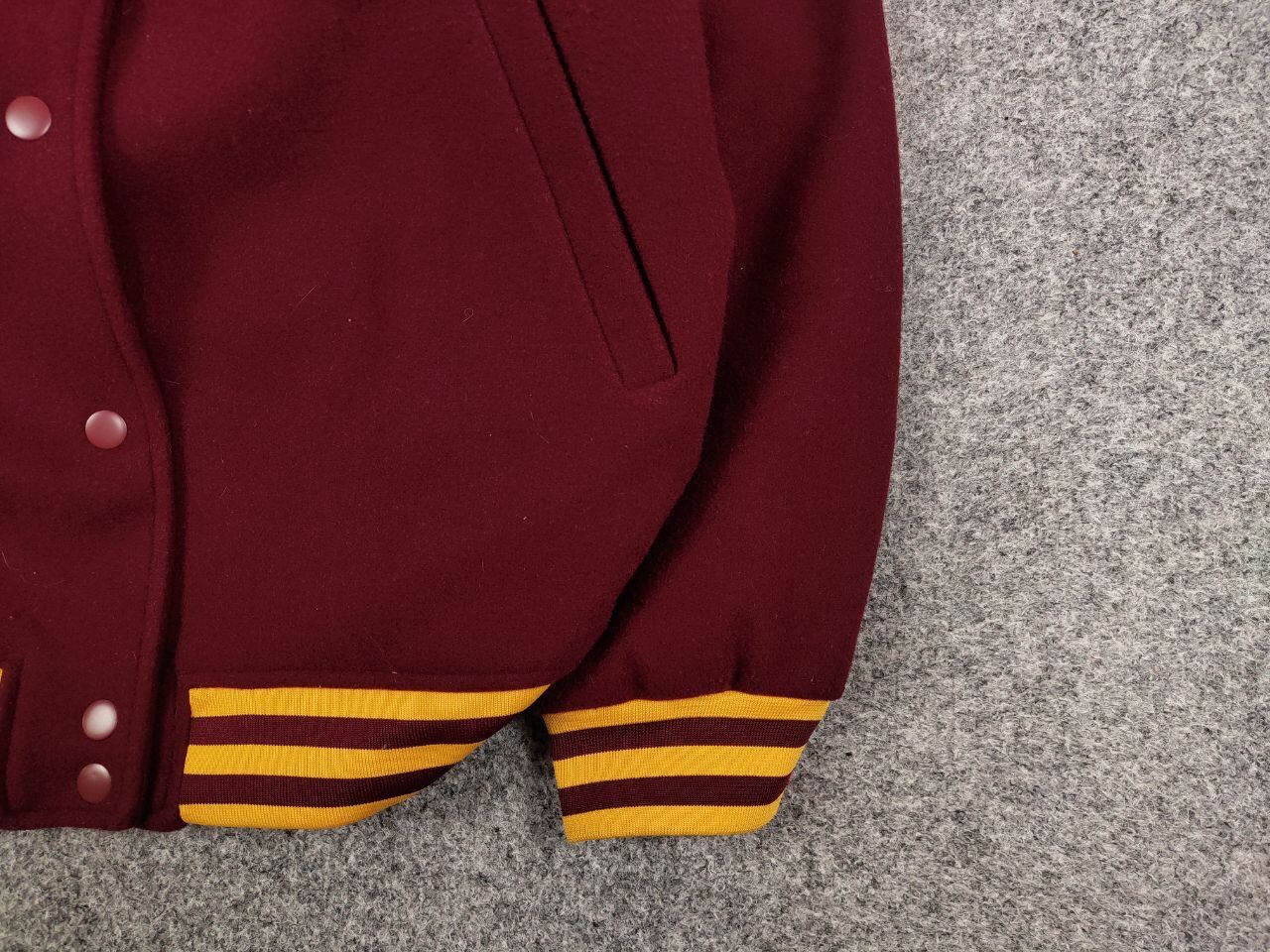 Vintage Vintage Varsity Bomber Jacket Dolphins burgundy logo Size US M / EU 48-50 / 2 - 10 Thumbnail