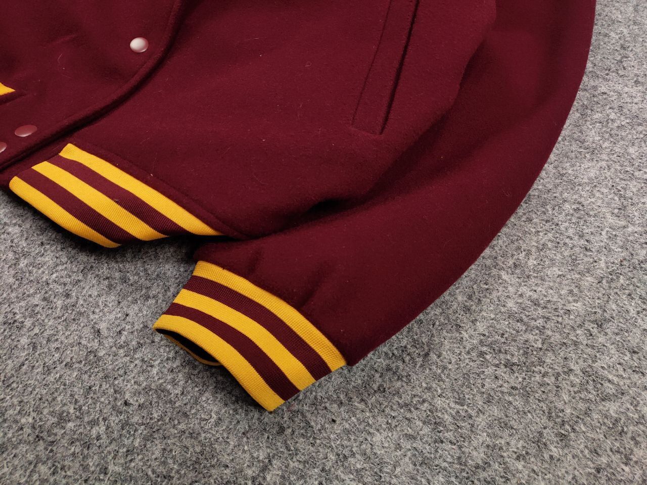 Vintage Vintage Varsity Bomber Jacket Dolphins burgundy logo Size US M / EU 48-50 / 2 - 5 Thumbnail