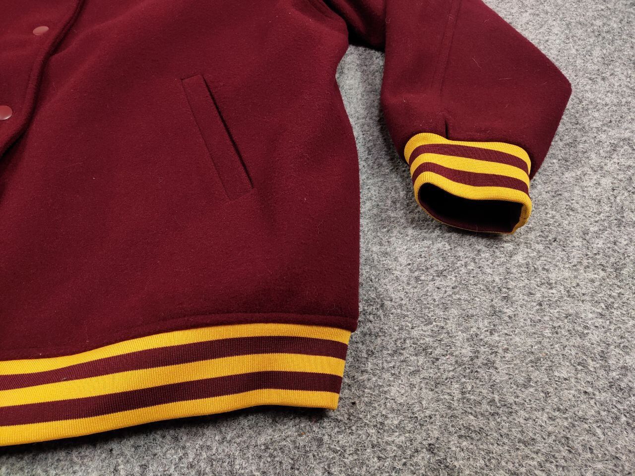 Vintage Vintage Varsity Bomber Jacket Dolphins burgundy logo Size US M / EU 48-50 / 2 - 15 Thumbnail
