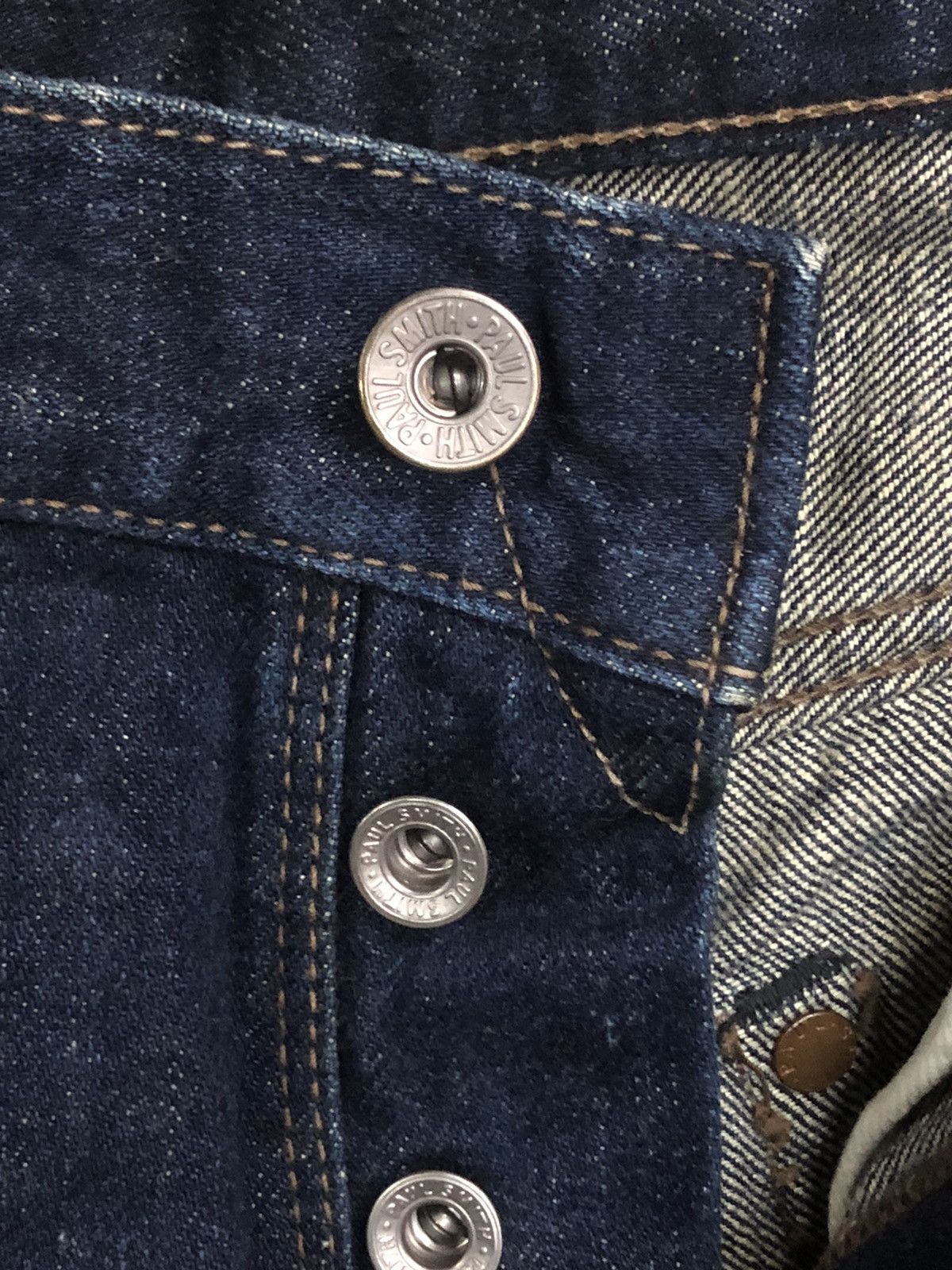 Paul Smith Rare Paul Smith Selvedge Denim Jeans Butterfly Button Donut Size US 30 / EU 46 - 8 Thumbnail
