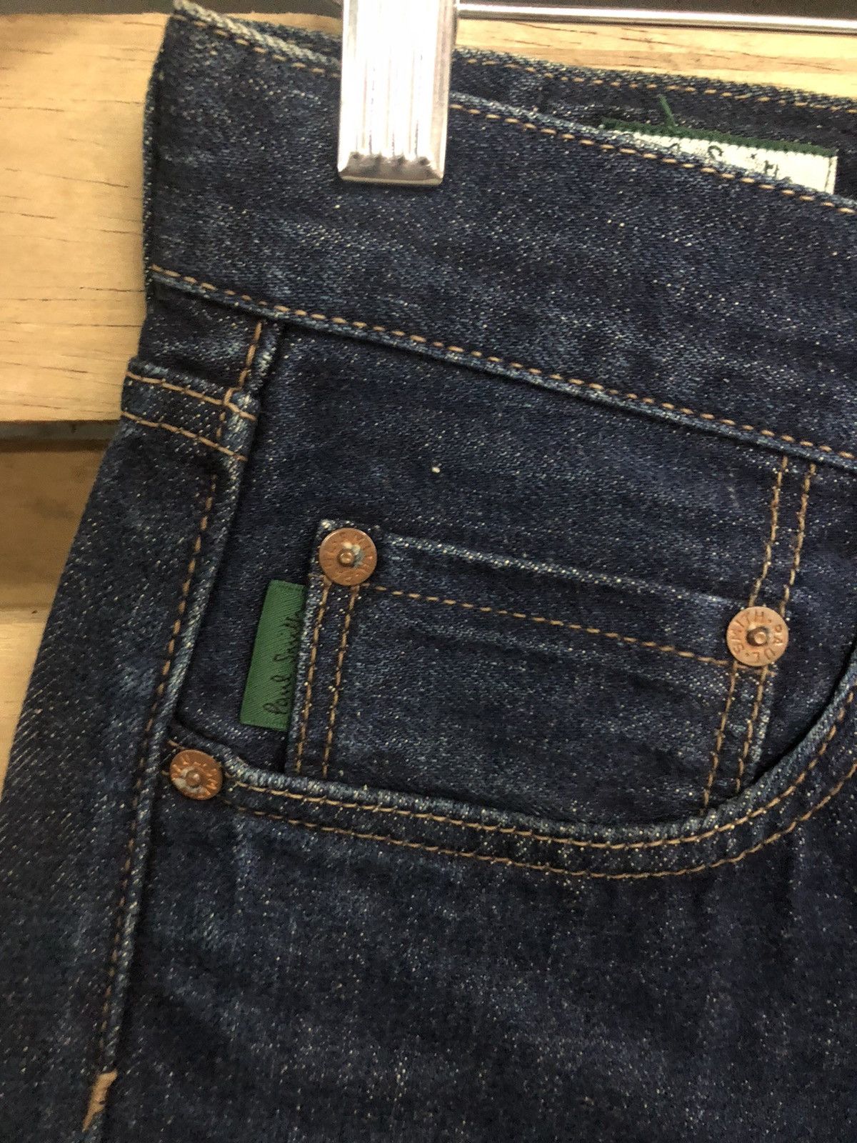 Paul Smith Rare Paul Smith Selvedge Denim Jeans Butterfly Button Donut Size US 30 / EU 46 - 7 Thumbnail