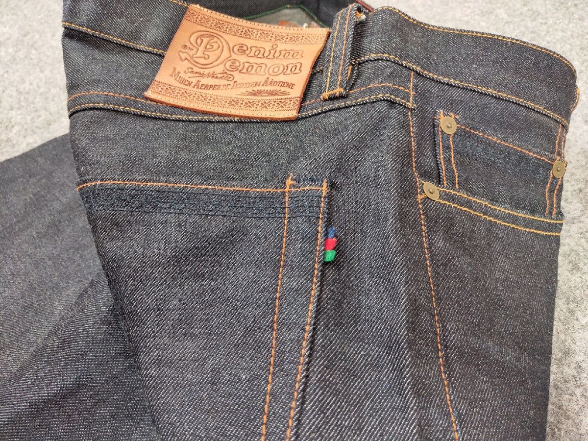 Denim Demon Denim Demon Aktiebolaget Japanese Style Brand Indigo Jeans Size US 31 - 19 Thumbnail
