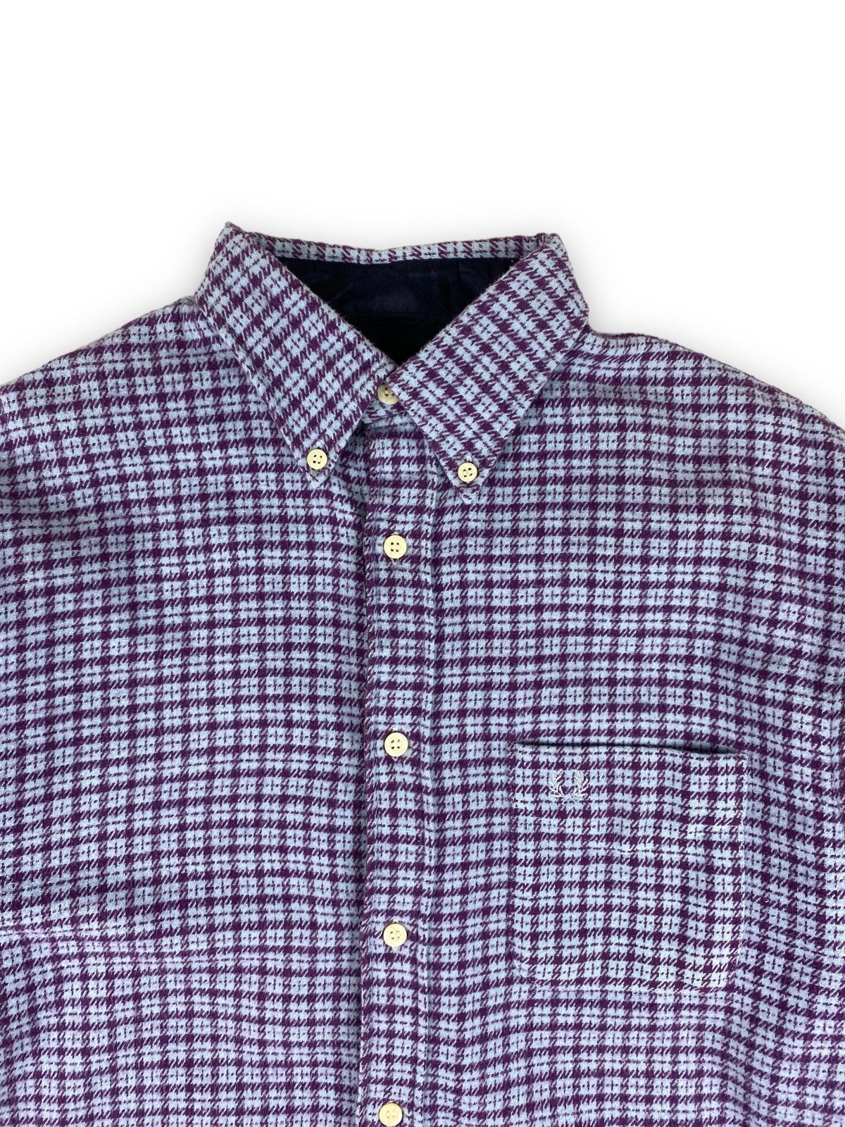 Fred Perry Vintage Fred Perry Button Up Long Sleeve Overshot Shirt Size US M / EU 48-50 / 2 - 3 Thumbnail