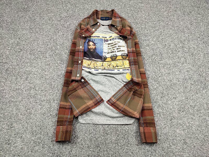 Polo Ralph Lauren Vintage Flannel Shirt Travis Scott Style Streetwear Hype Size US XL / EU 56 / 4 - 2 Thumbnail