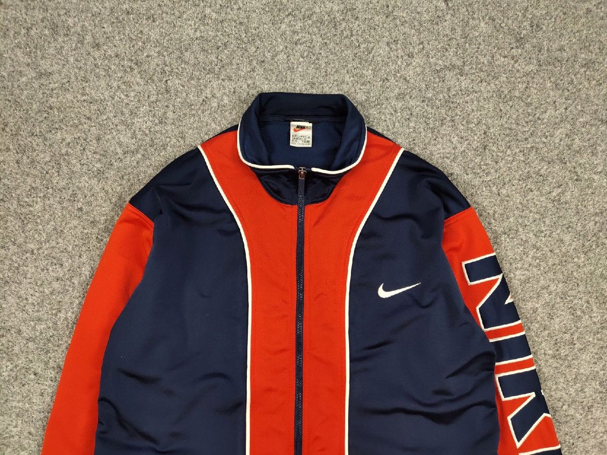 Nike Vintage Nike 90s Big Swoosh Sweatshirt windbreaker Hype y2k Size US XL / EU 56 / 4 - 8 Thumbnail
