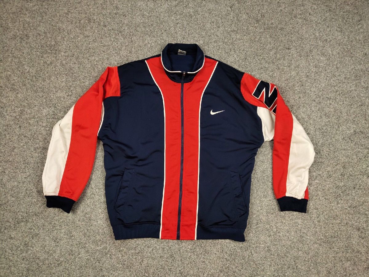 Nike Vintage Nike 90s Big Swoosh Sweatshirt windbreaker Hype y2k Size US XL / EU 56 / 4 - 18 Thumbnail