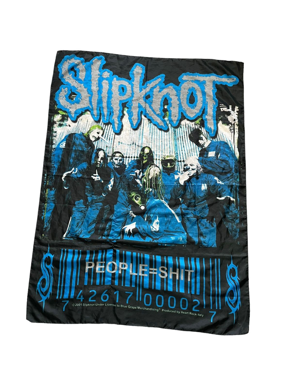 Slipknot 2001 Vintage Slipknot Band Scarf handkerchief Size ONE SIZE - 1 Thumbnail