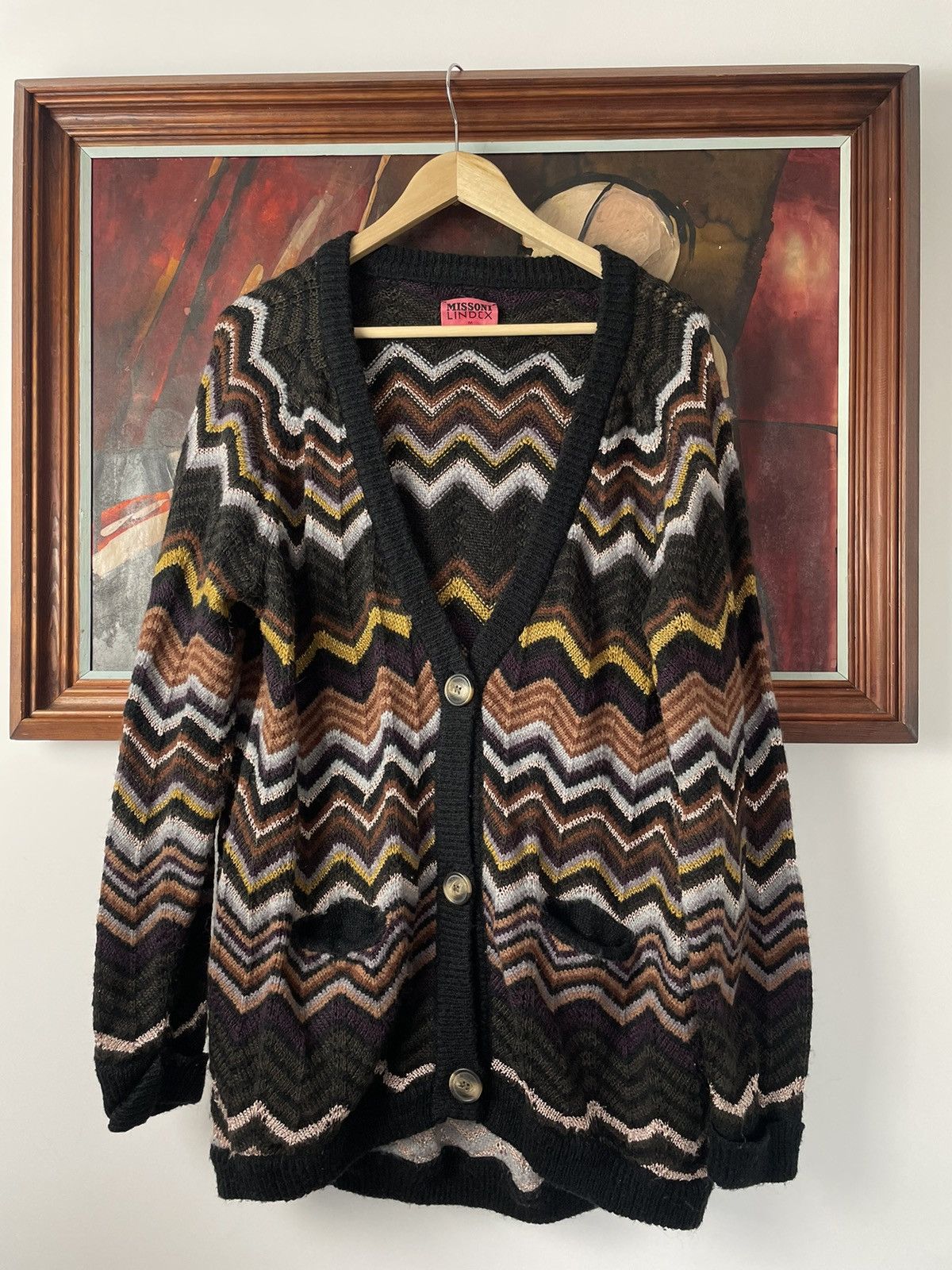 Cardigan Italian Designers Missoni Missoni Lindex Wool Mohair Cardigan Sweater Multicolor Rare Grailed