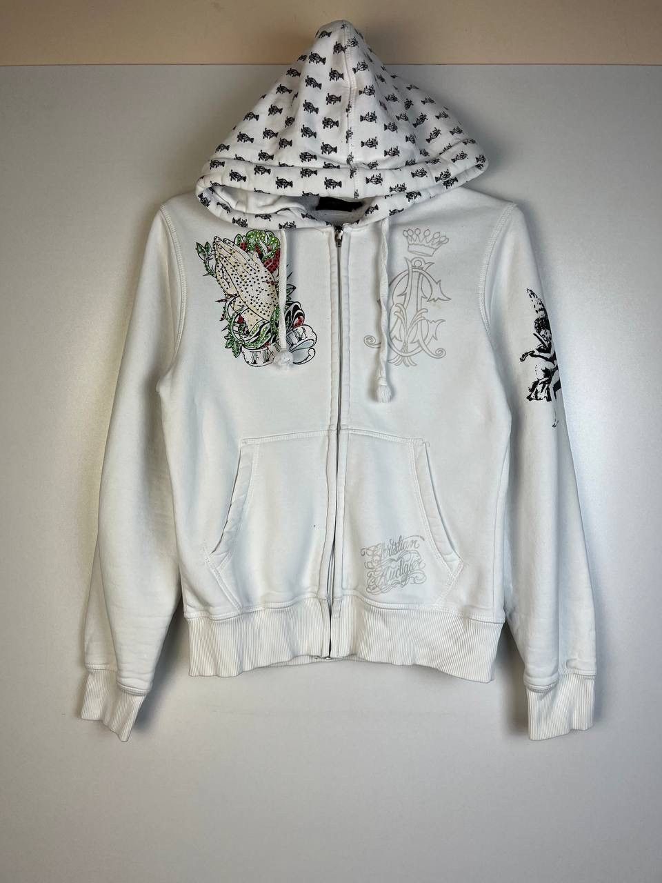 Vintage Christian Audigier vintage zip hoodie wmn size L Size L / US 10 / IT 46 - 1 Thumbnail