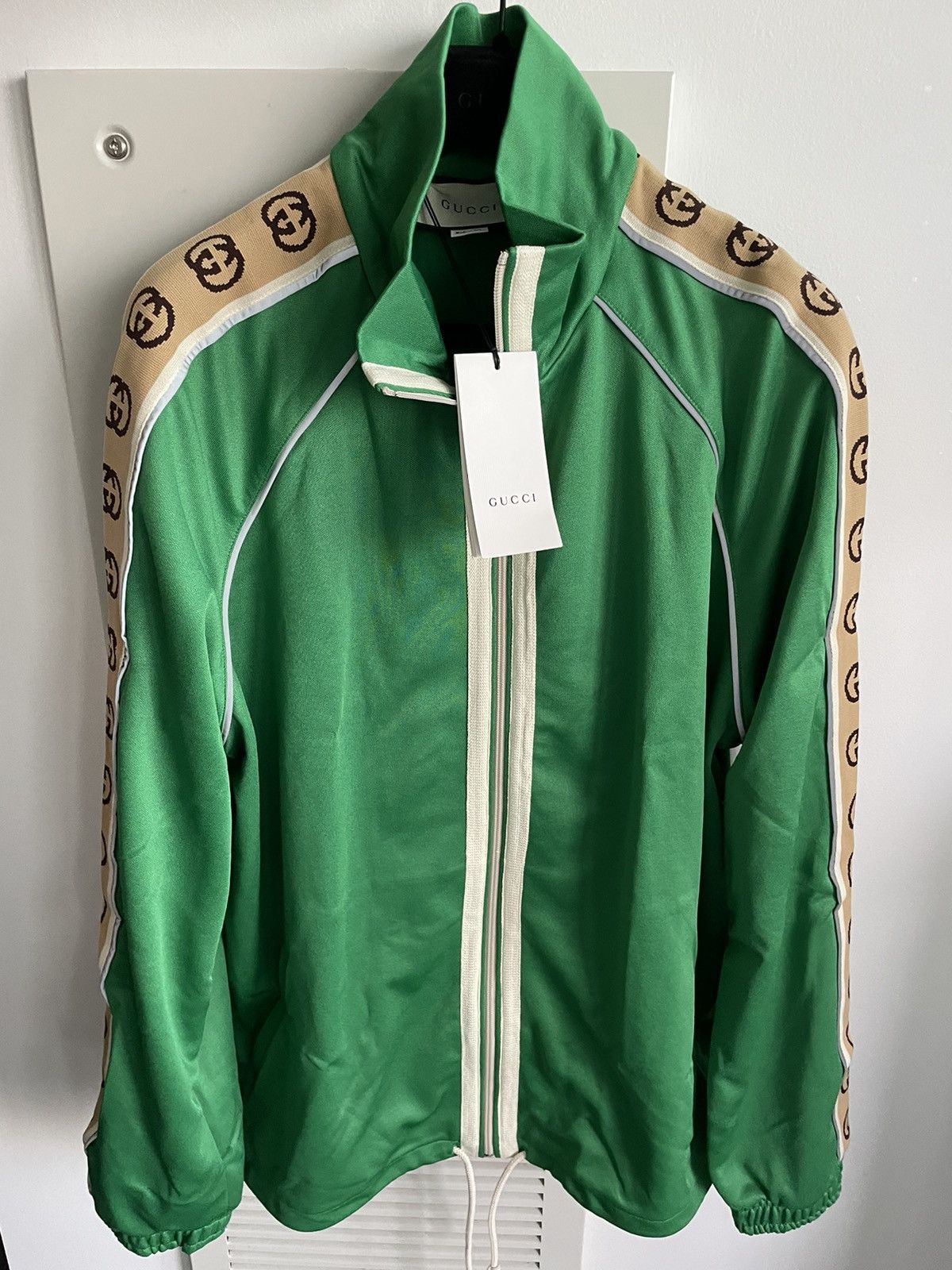 $3k Value NEW Runway LimitedEdition Gucci Logo Track Jacket
