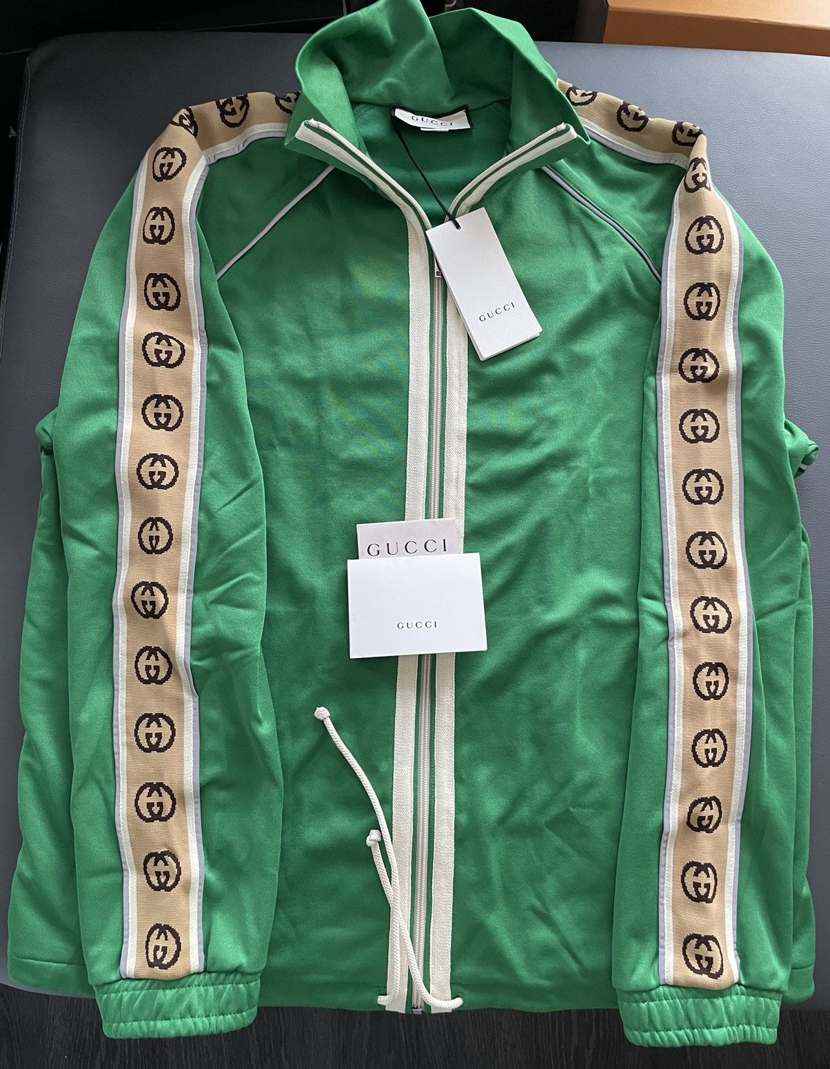 $3k Value NEW Runway LimitedEdition Gucci Logo Track Jacket