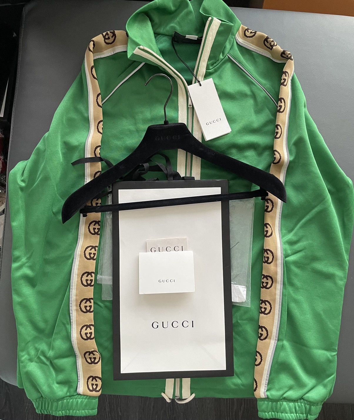 $3k Value NEW Runway LimitedEdition Gucci Logo Track Jacket