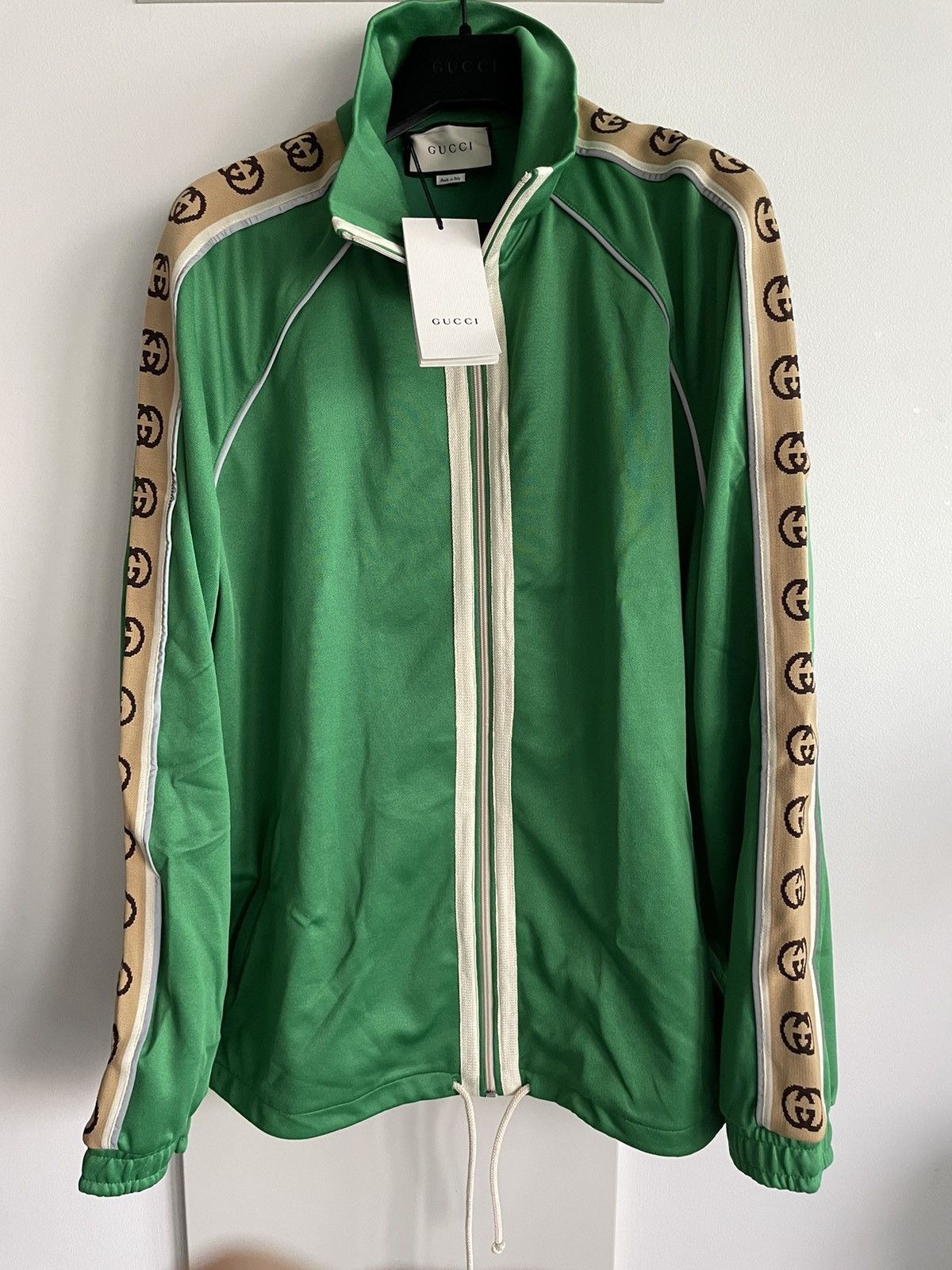 $3k Value NEW Runway LimitedEdition Gucci Logo Track Jacket