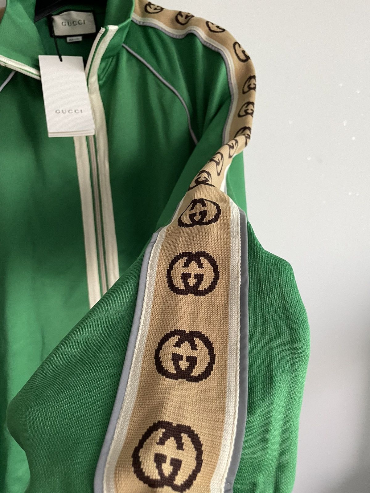 $3k Value NEW Runway LimitedEdition Gucci Logo Track Jacket