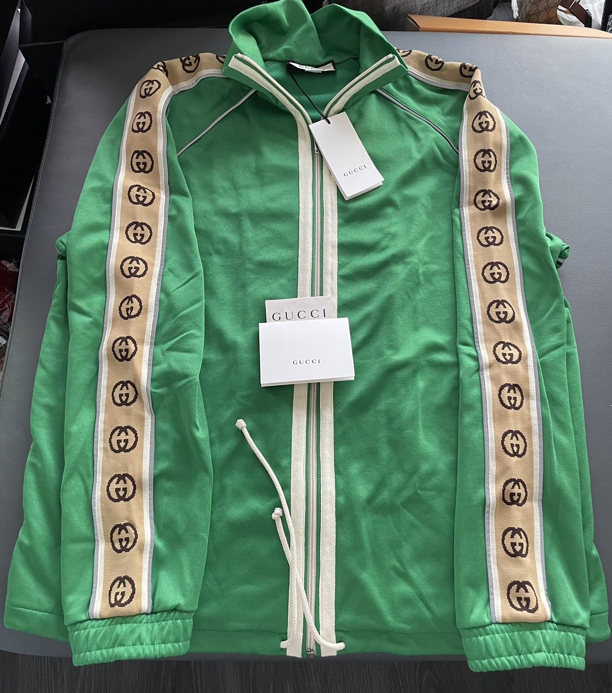 $3k Value NEW Runway LimitedEdition Gucci Logo Track Jacket