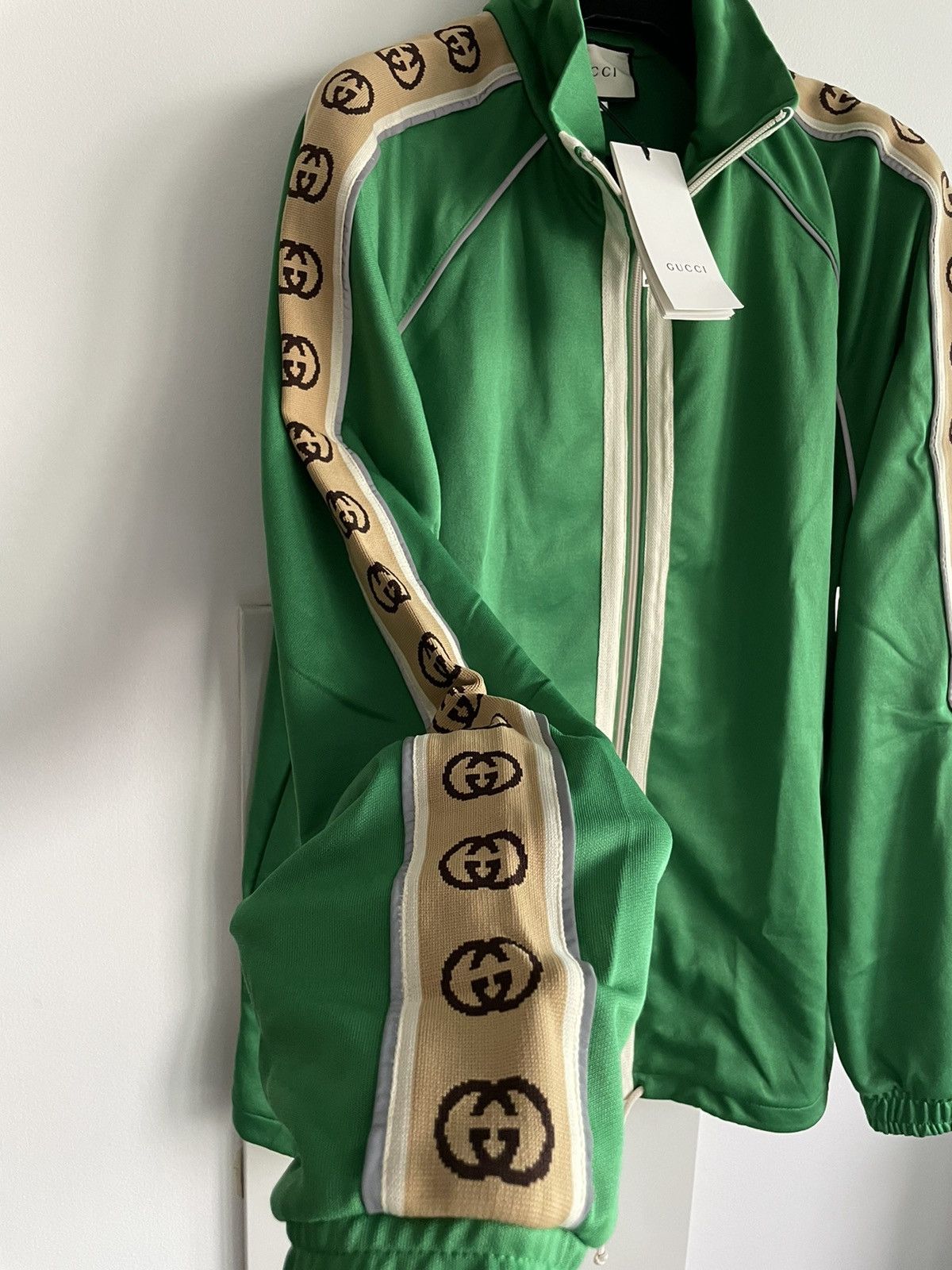 $3k Value NEW Runway LimitedEdition Gucci Logo Track Jacket