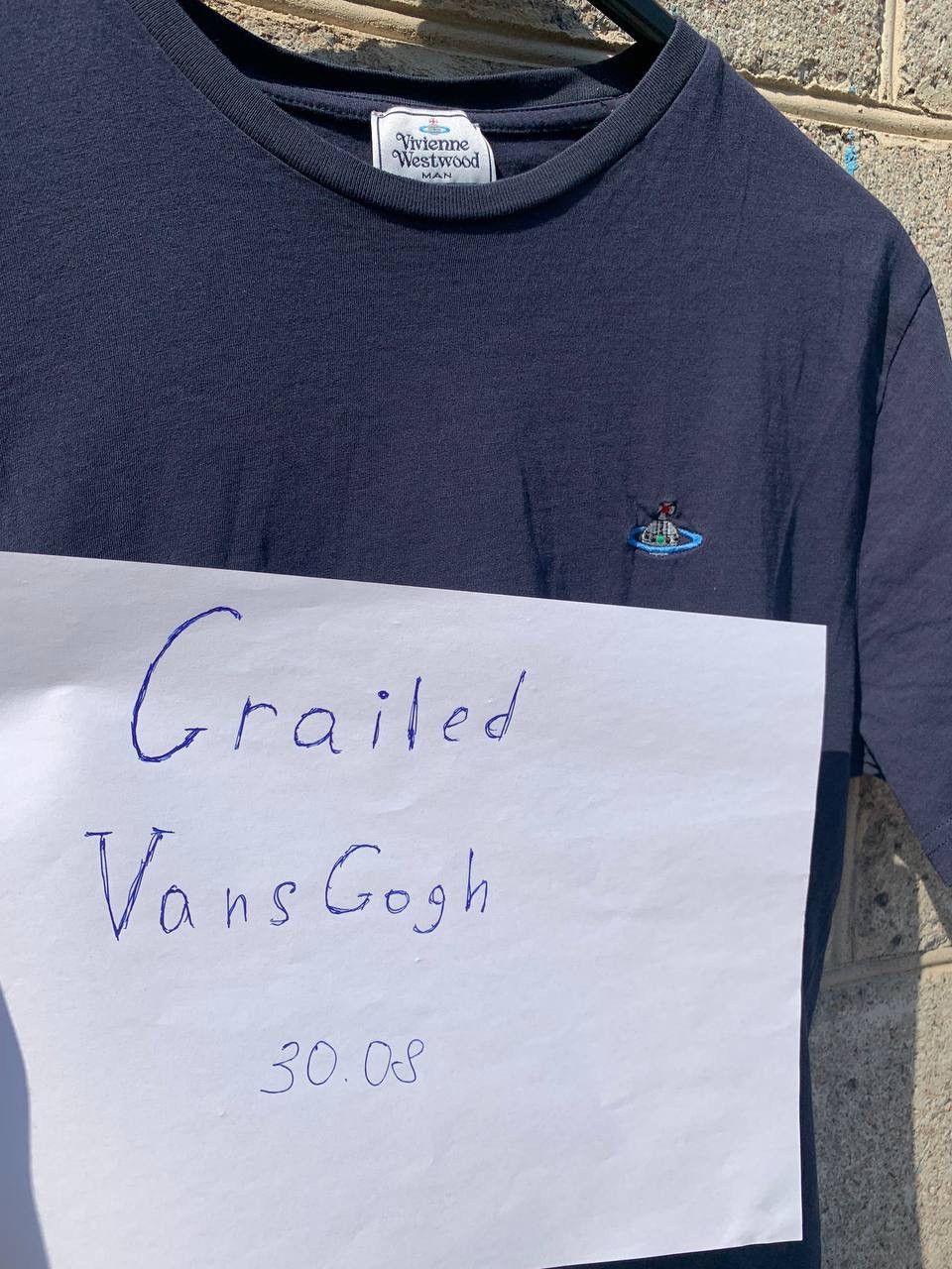 Vivienne Westwood Vivienne Westwood navy t shirt tee Size US L / EU 52-54 / 3 - 6 Thumbnail