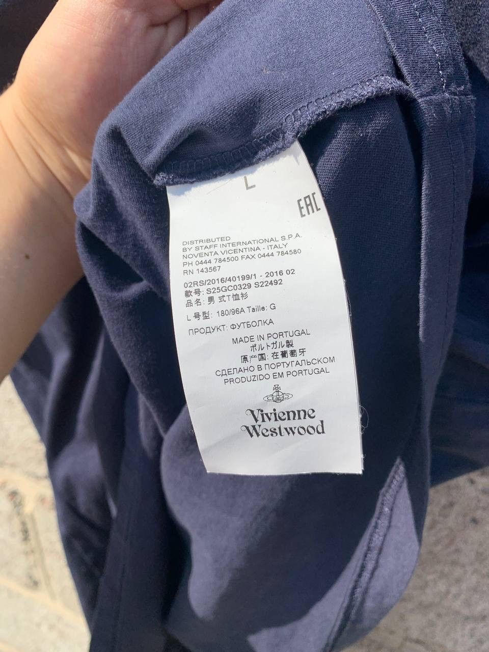 Vivienne Westwood Vivienne Westwood navy t shirt tee Size US L / EU 52-54 / 3 - 4 Thumbnail