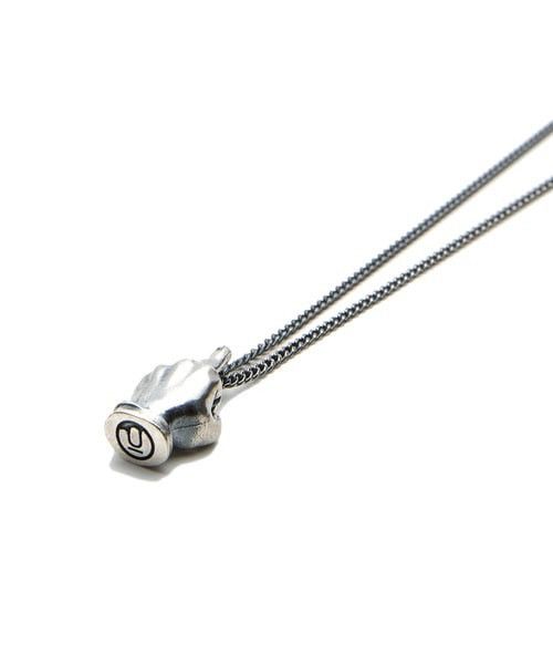 アクセサリー UNDERCOVER Fuck Finger necklace Undercover “FUCK FINGER” silver necklace