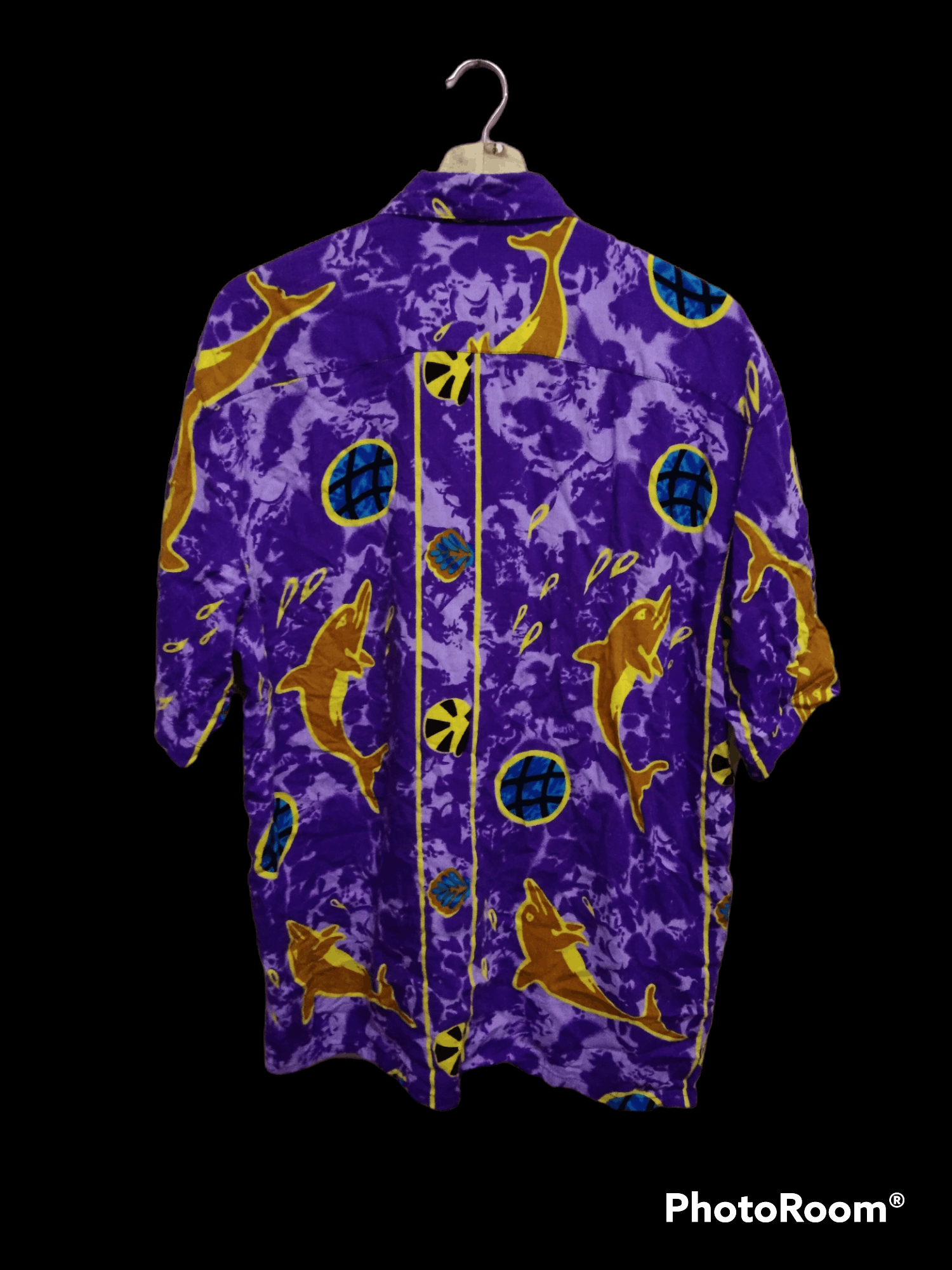 Japanese Brand RAYON HAWAIIAN SHIRT DOLPHIN FULPRINTED Size US L / EU 52-54 / 3 - 2 Thumbnail