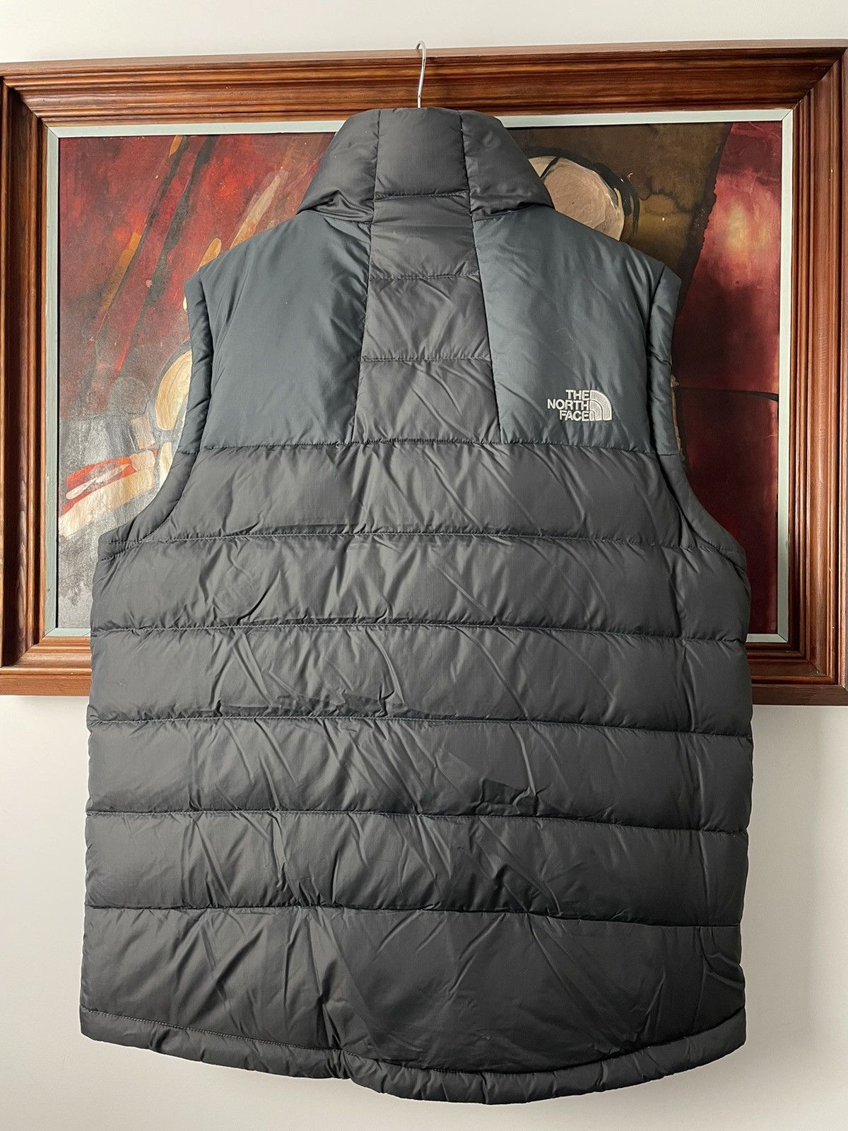 The North Face 700 Grey Puffer Vest TNF Rare Color Hype Menswear