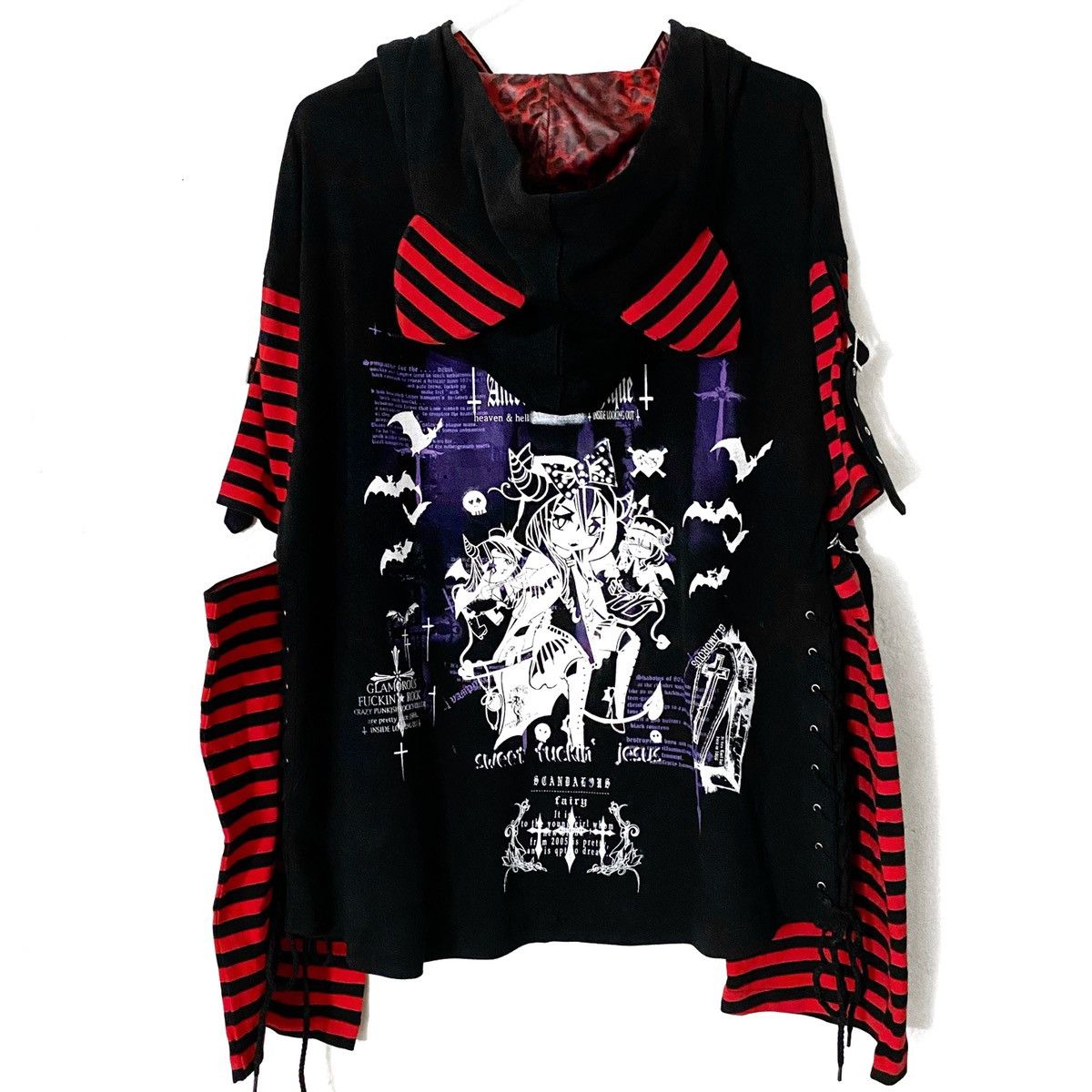 MARIS ROCK WIT-38 Cat Ear Hoodie